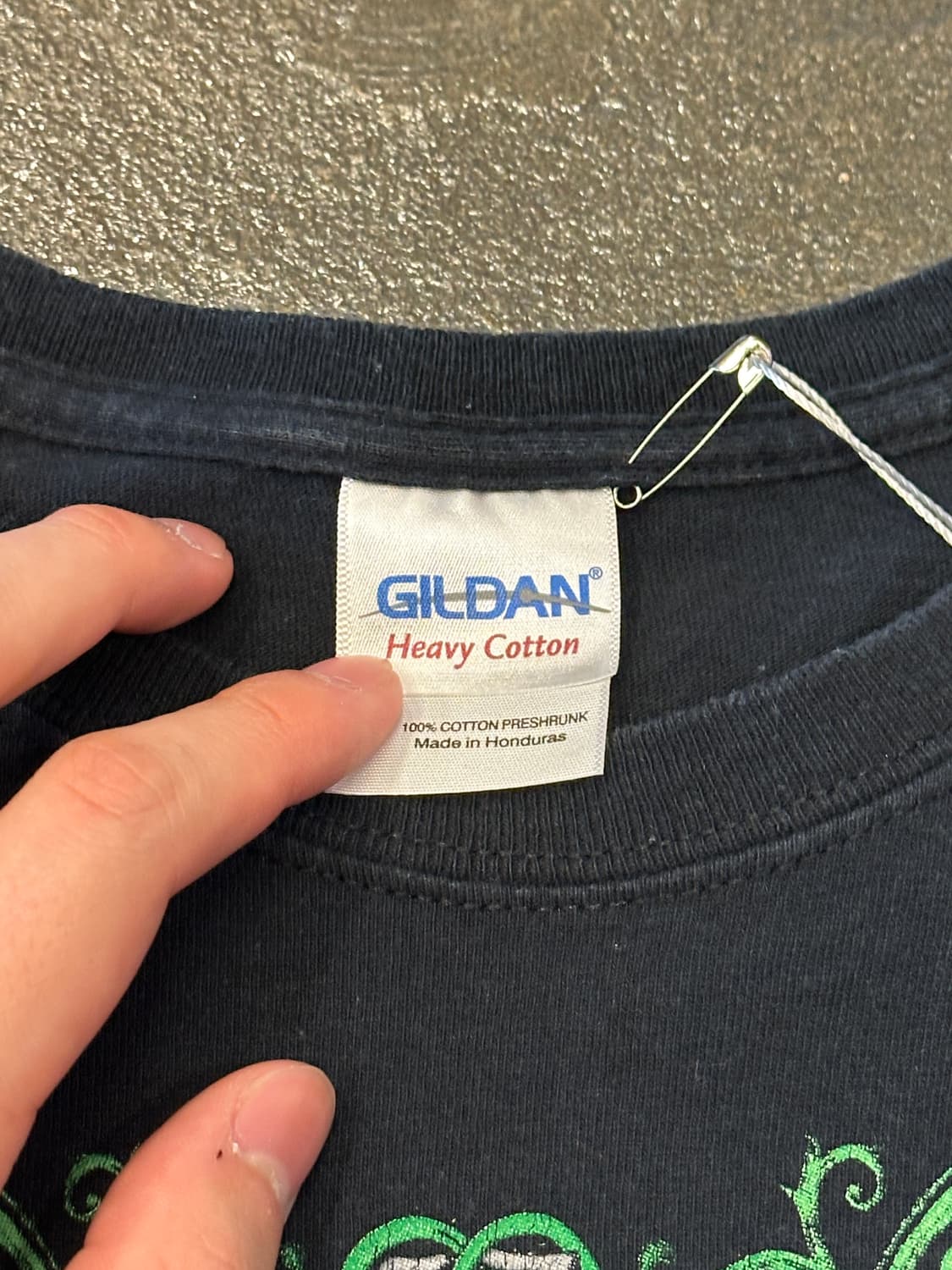 Gildan 길단 블랙 스컬 프린팅티 반팔티 M 상품이미지4