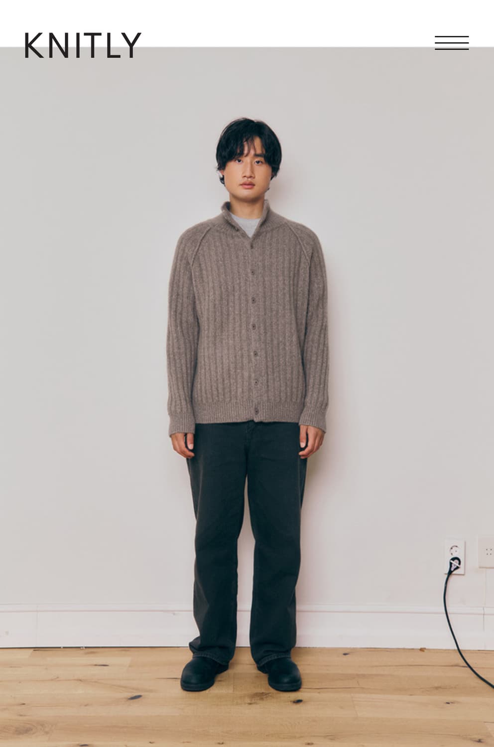 니틀리 라쿤 가디건 브라운 상품이미지2