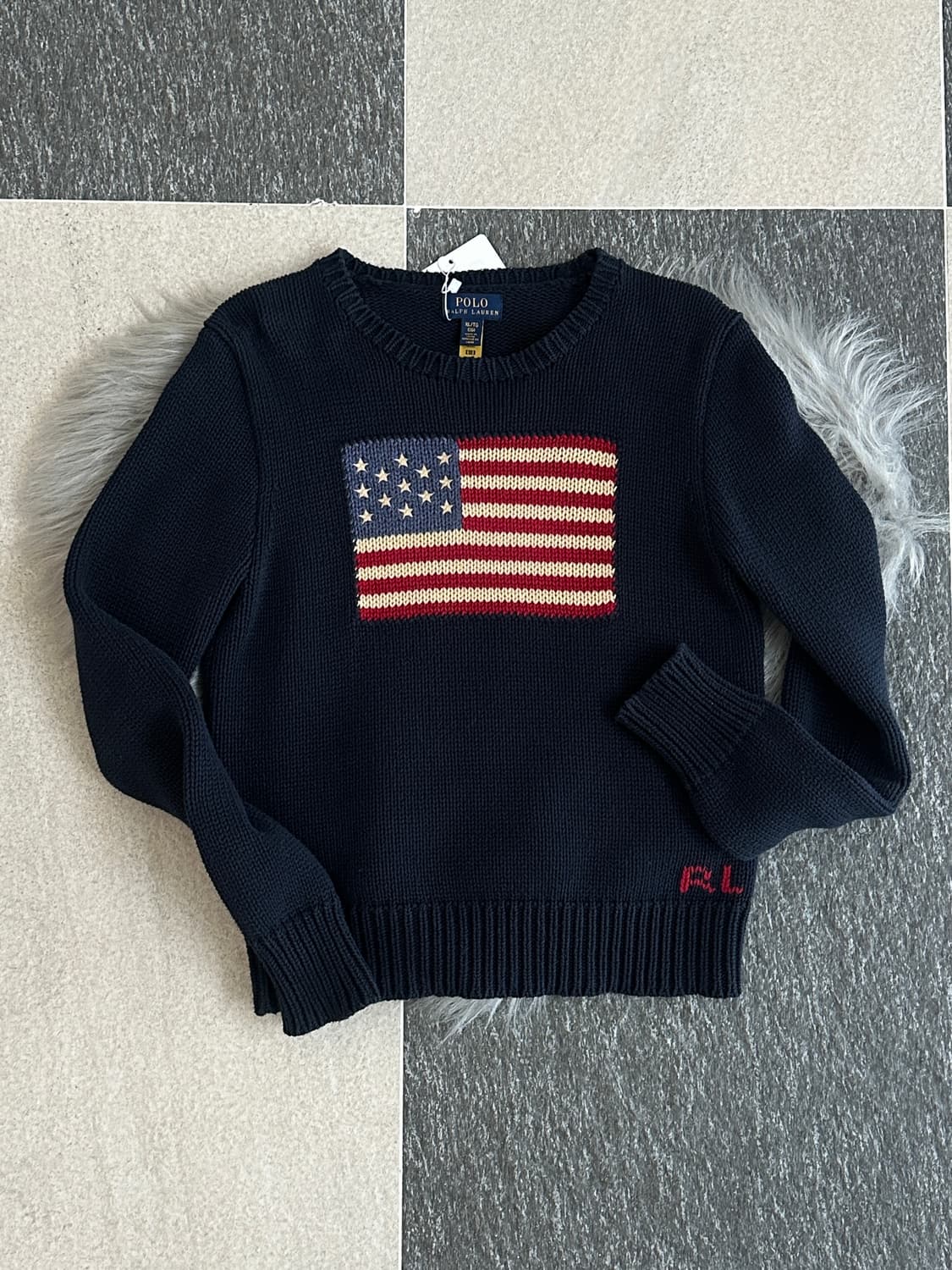 폴로 랄프로렌 네이비 성조기 니트 상품이미지1