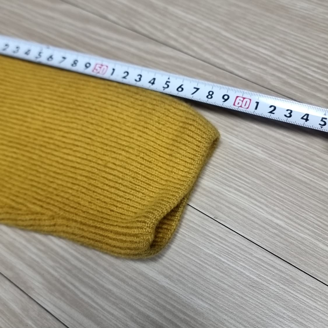 인터메조 골지 니트 짚업 가디건 옐로우(100) 상품이미지8