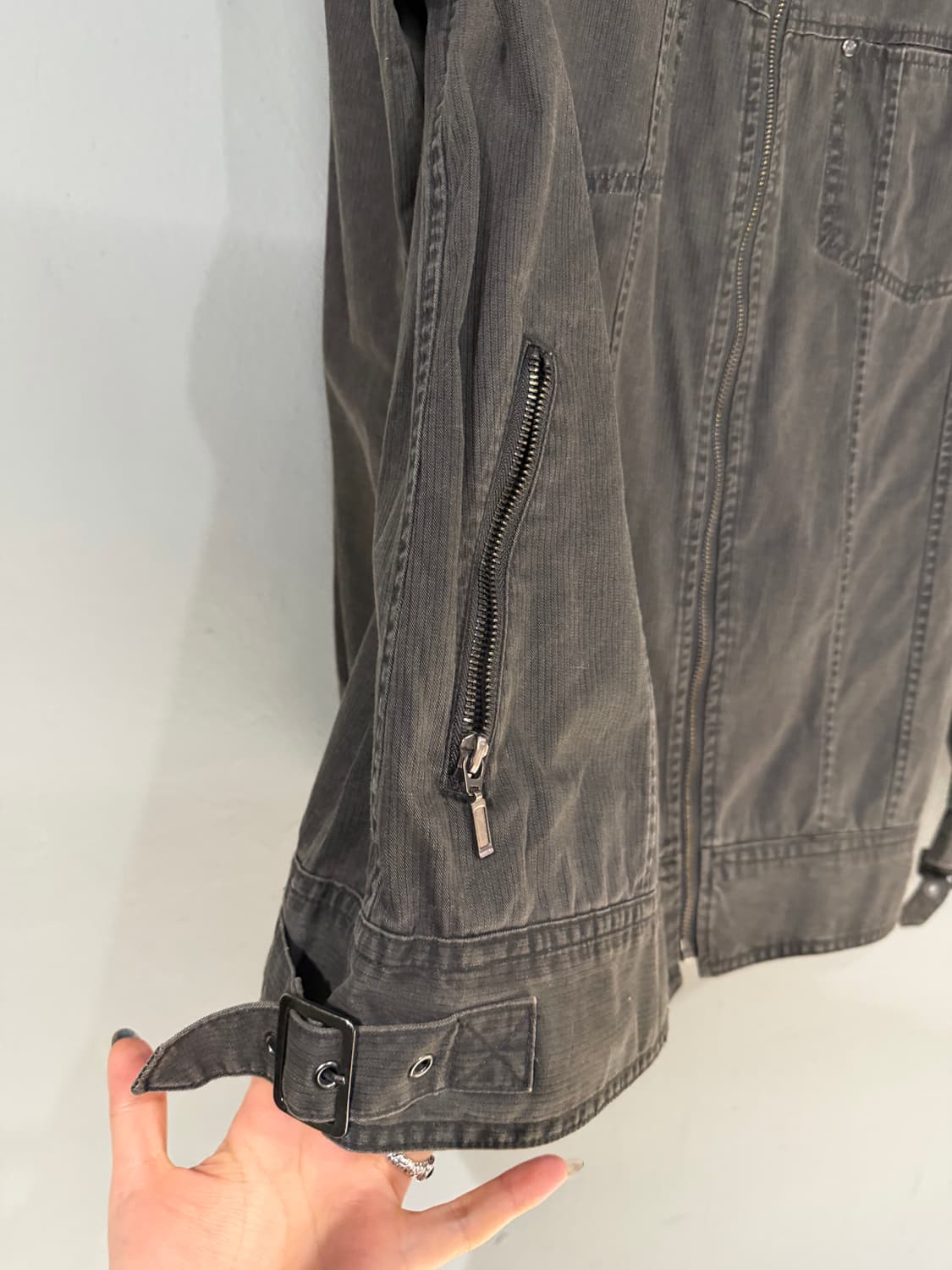 neck buckle point high-neck jacket 상품이미지10