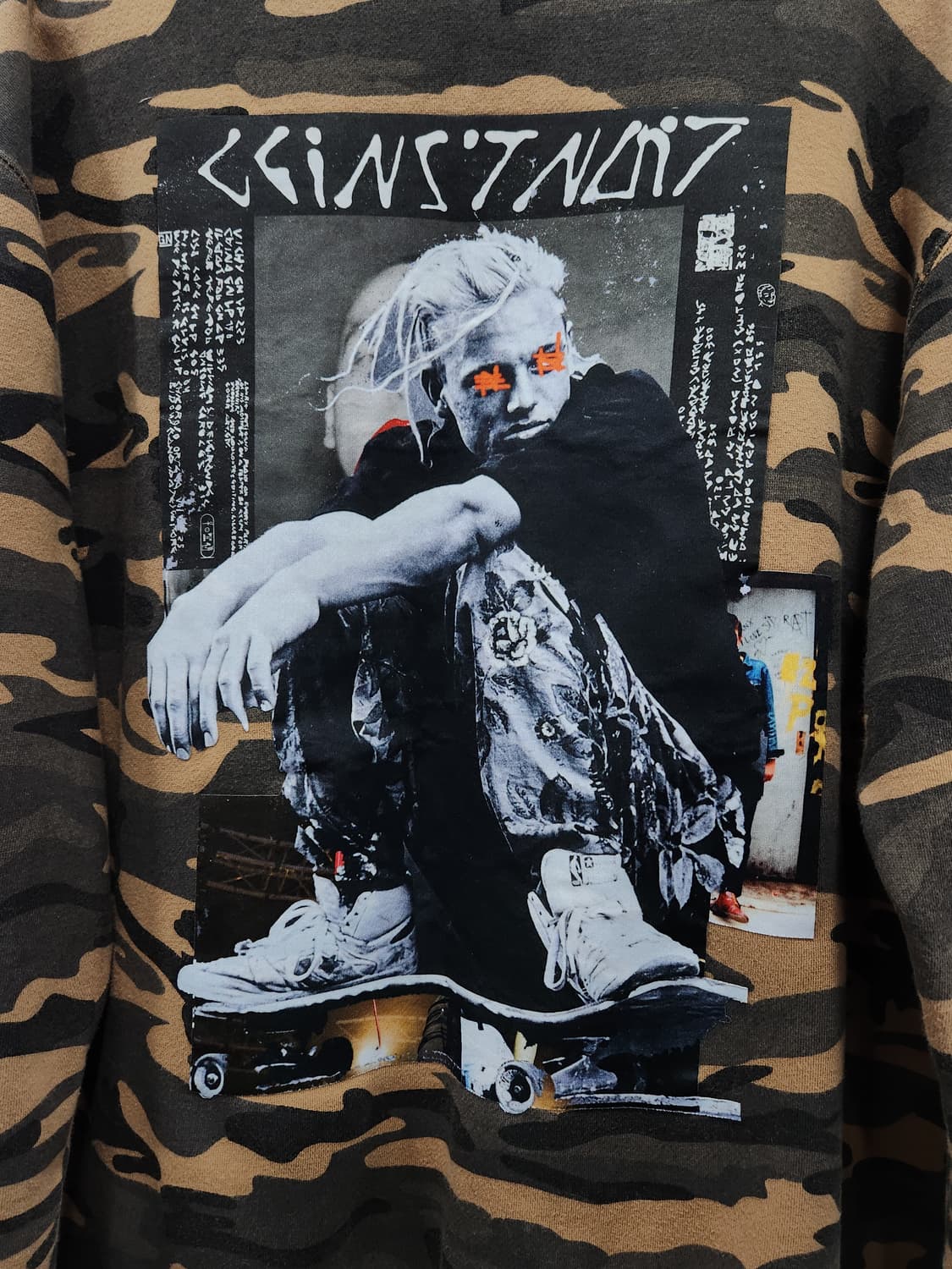 나인일레븐 카모플라쥬 안감기모 맨투맨 남성 100사이즈 상품이미지2