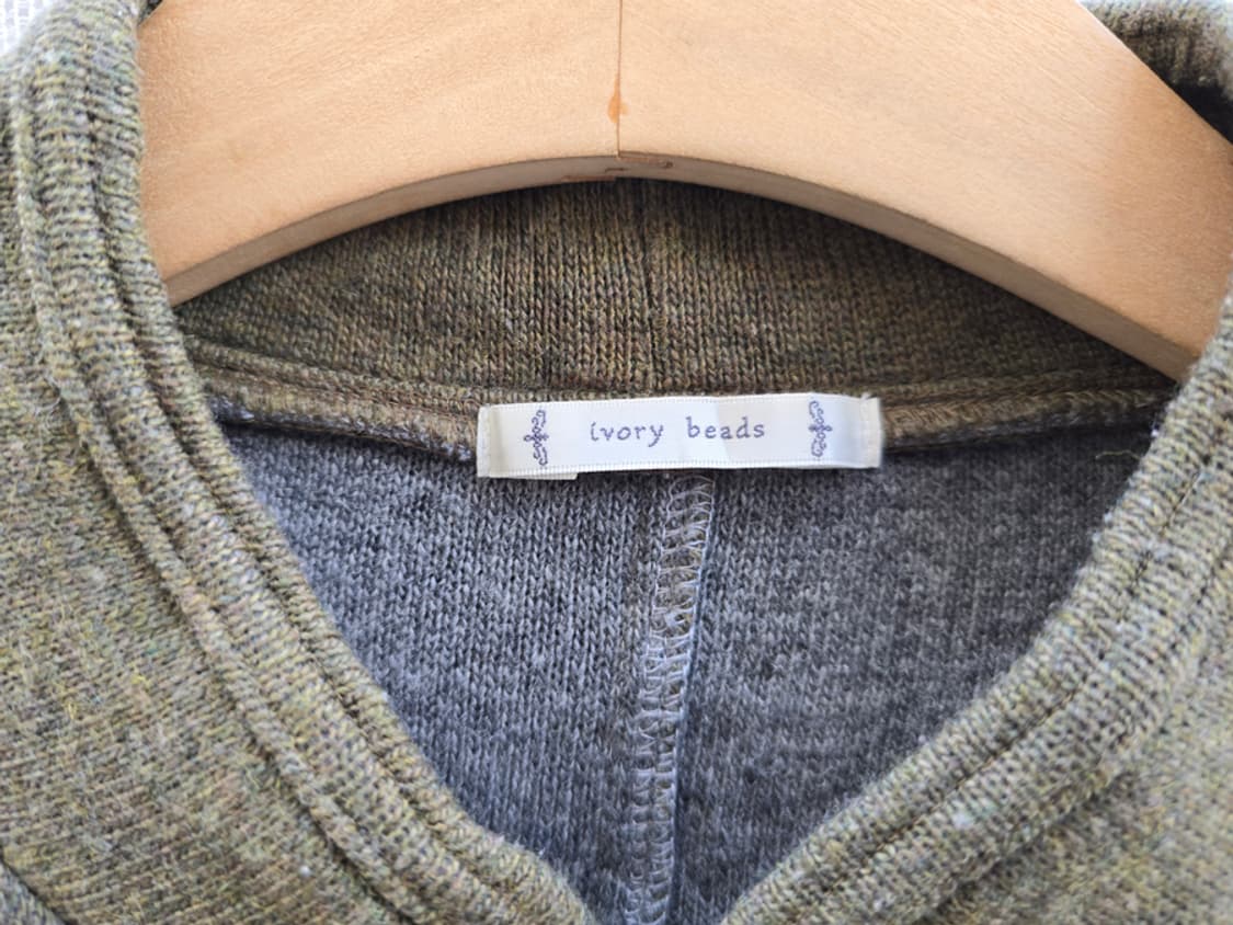 일본 네추럴 떡뽁기 단추 니트 자켓 상품이미지3