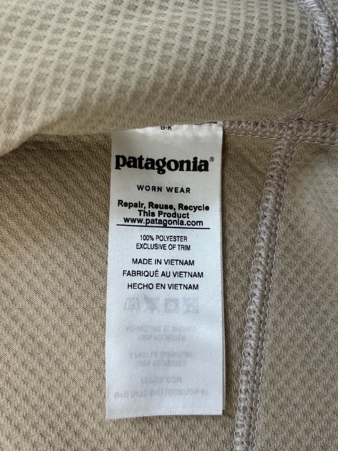 Patagonia 파타고니아 아이보리 컬러 레트로 플리스 베스트  상품이미지5