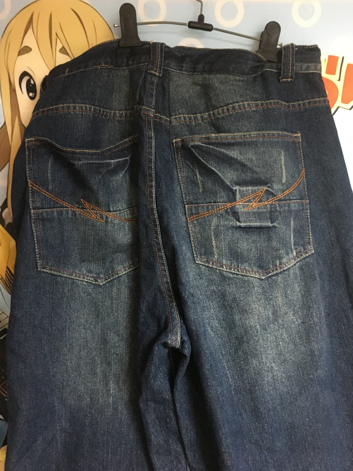 (Vin)디엠빈티지 진청 캣워싱 워시드 데님팬츠 상품이미지2