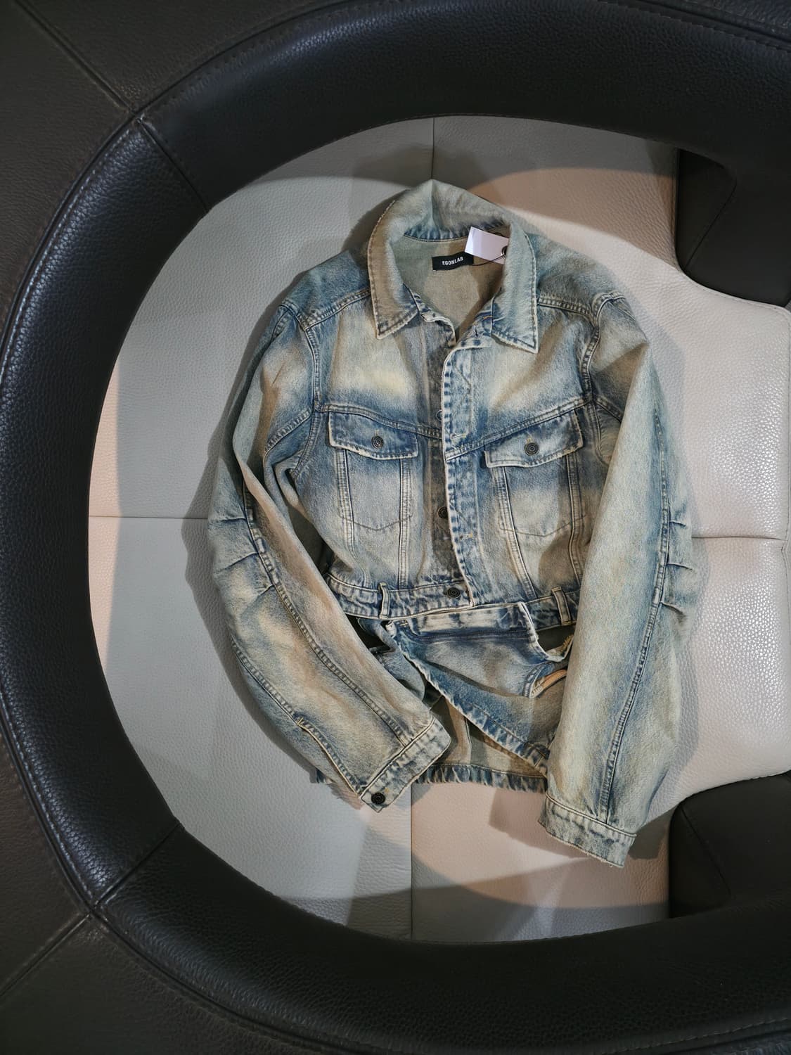 Egonlab cut_out denim jakcet 상품이미지2