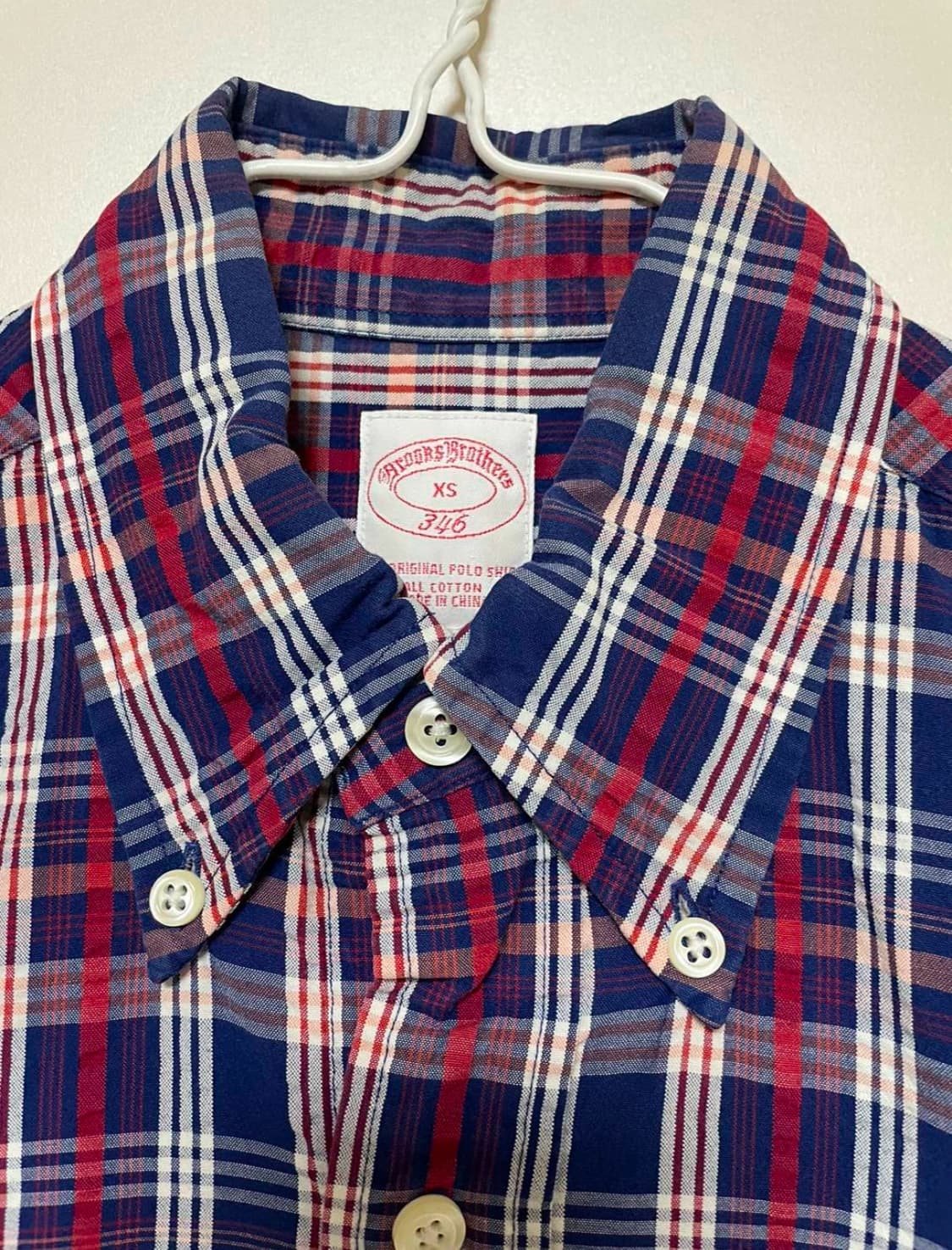 Brooks Brothers 346 체크 반팔 셔츠 XS 상품이미지2