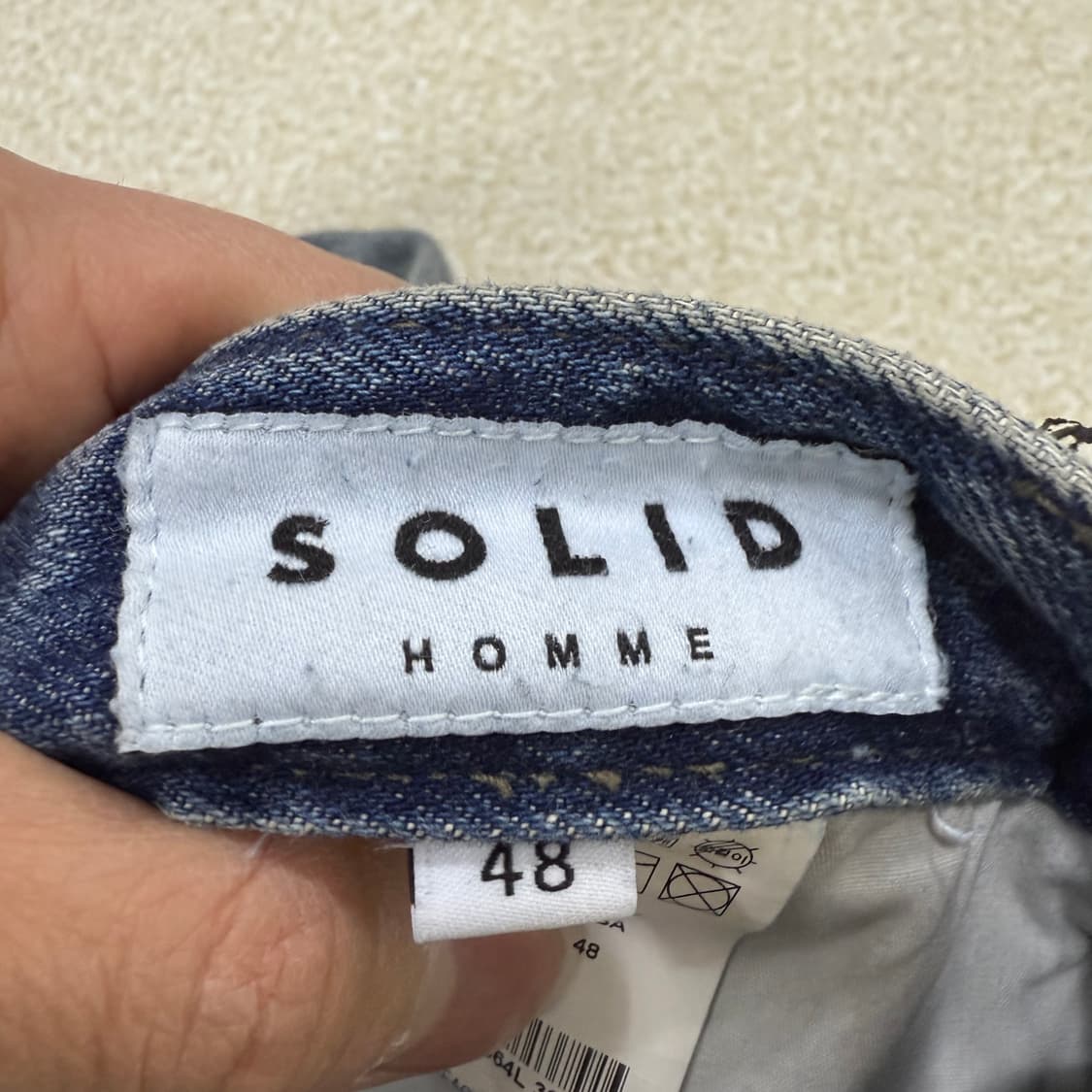 [48] 솔리드옴므 워싱 데님팬츠 0106T1 상품이미지3