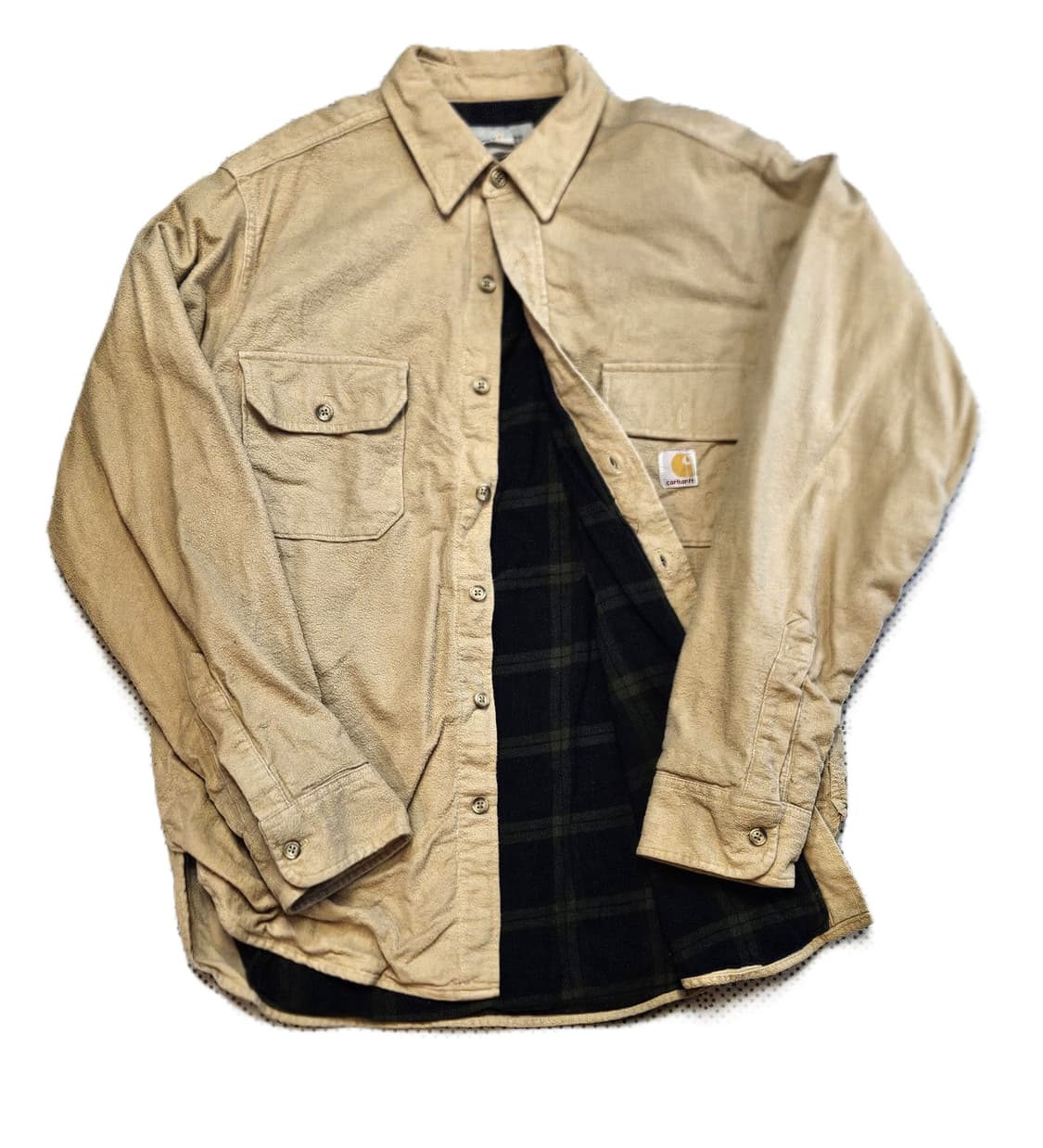 칼하트 리워크 체크 안감 코튼 셔츠 자켓 상품이미지1