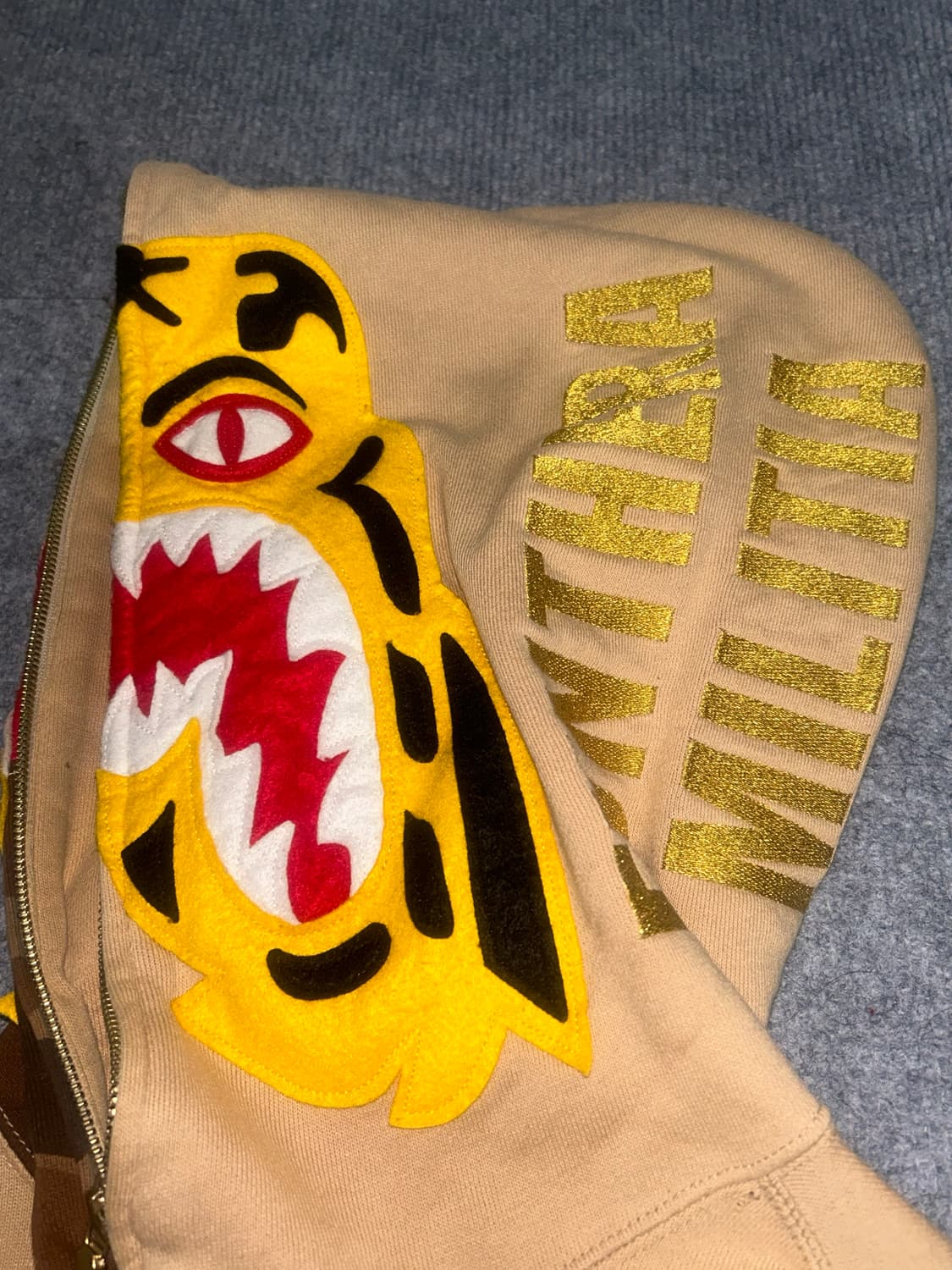 베이프OG 브라운카모 타이거후드 L 상품이미지2