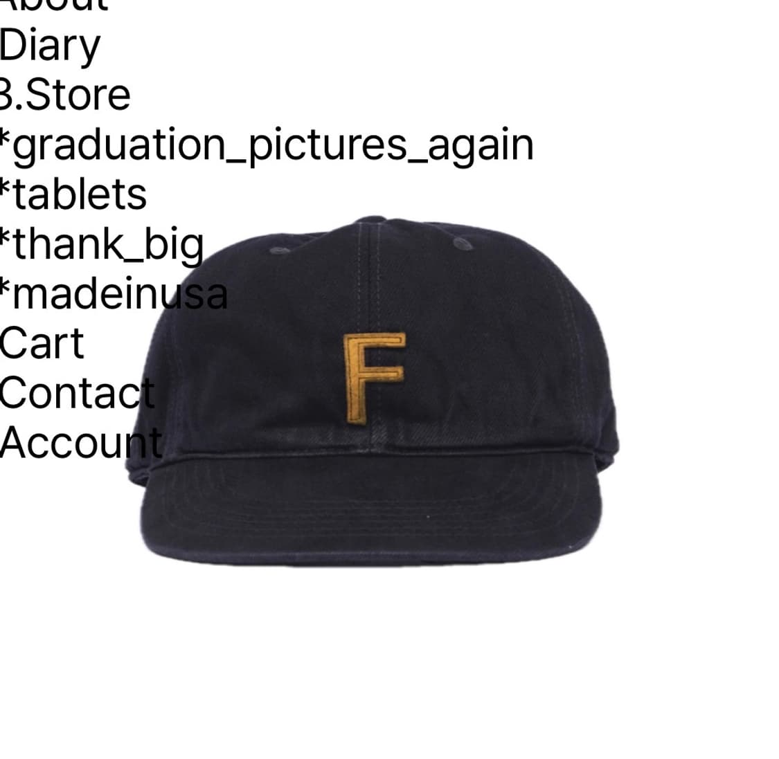 [L] 테프스토어 field 모자 (cationic black) 상품이미지1