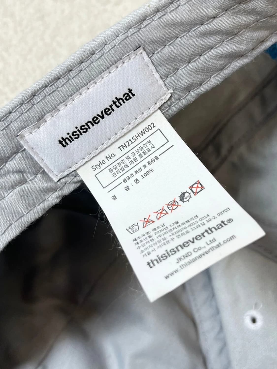 디스이즈네버댓 자수 로고 볼캡 A1847 상품이미지7