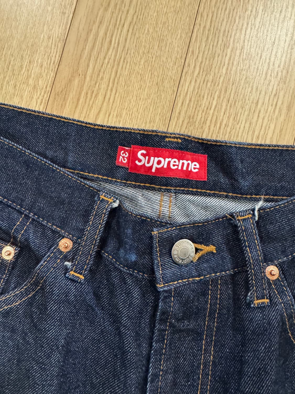 슈프림 배기진 셀비지 32사이즈 상품이미지2