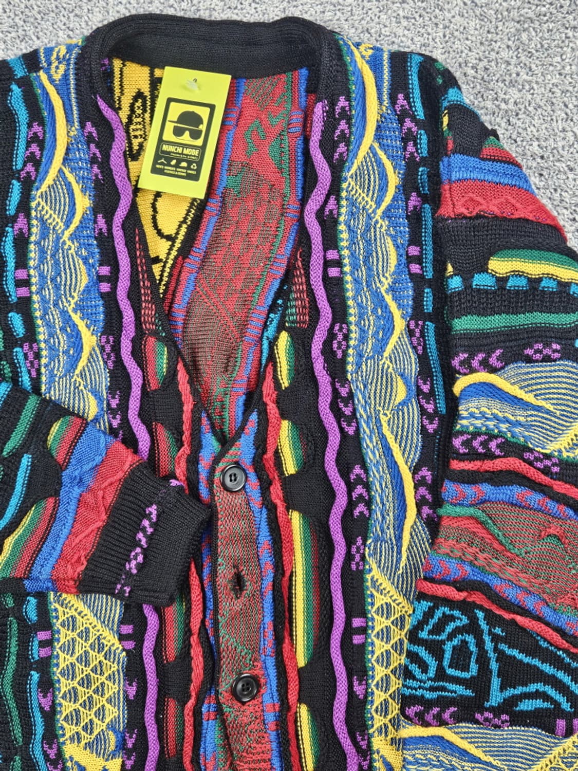 빈티지 쿠지 ST 입체 텍스처 케이블 니트 가디건 (본문참조)/10497 상품이미지6