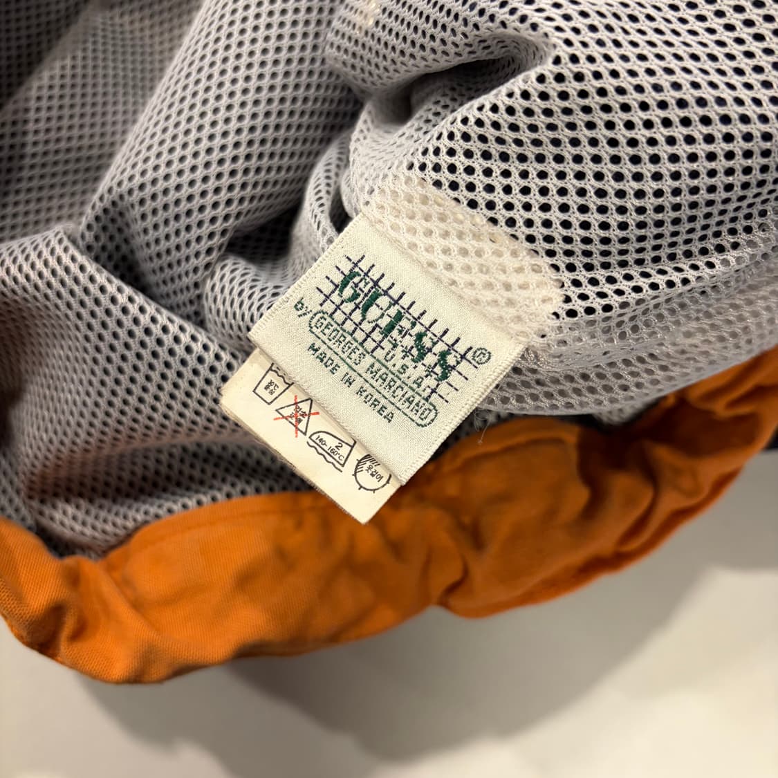 [105] 게스 USA 스포츠 네이비 오렌지 워크 배색 자켓 D759 상품이미지9