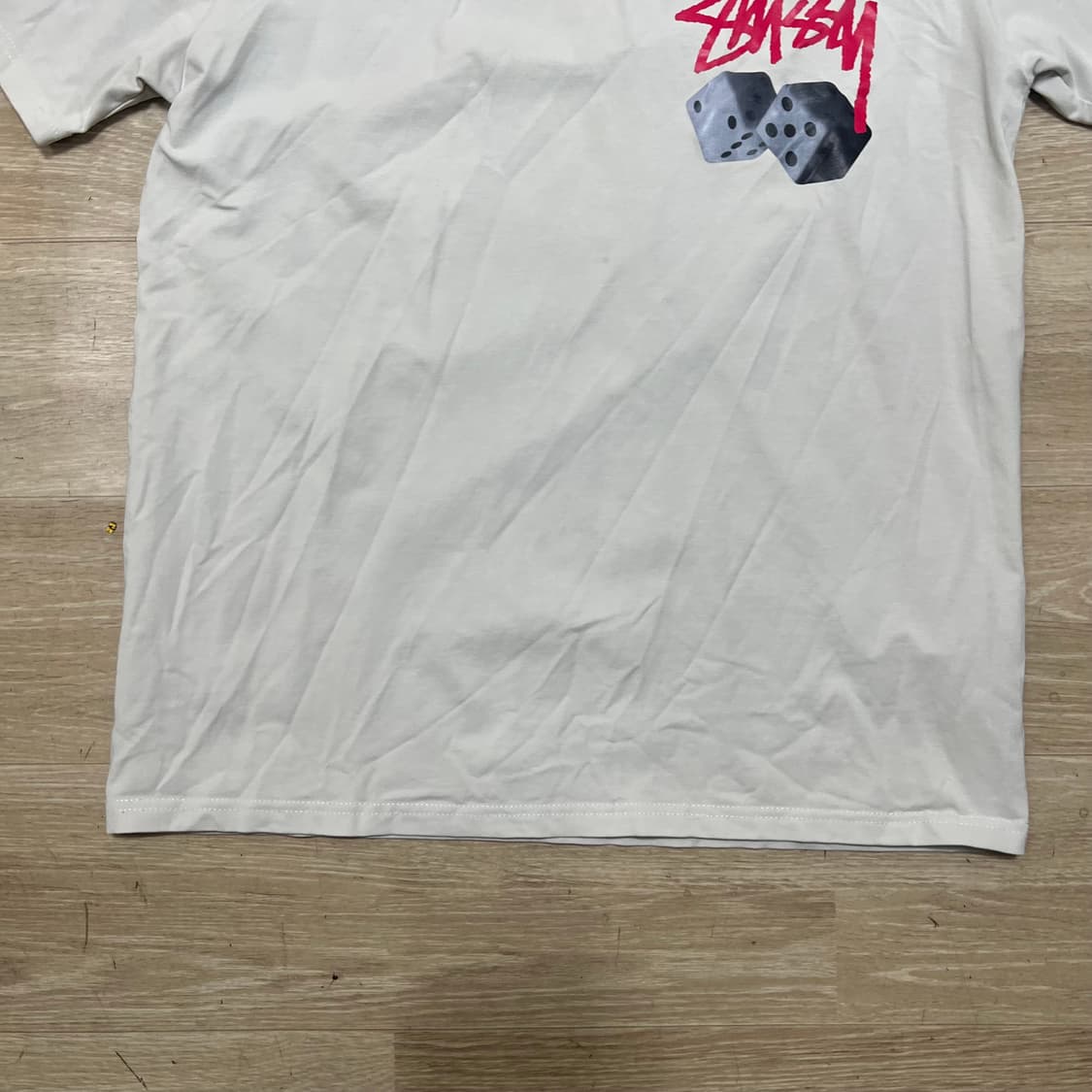 스투시 다이스 로고 빅프린팅  반팔 티셔츠 [그레이] L/100 상품이미지3