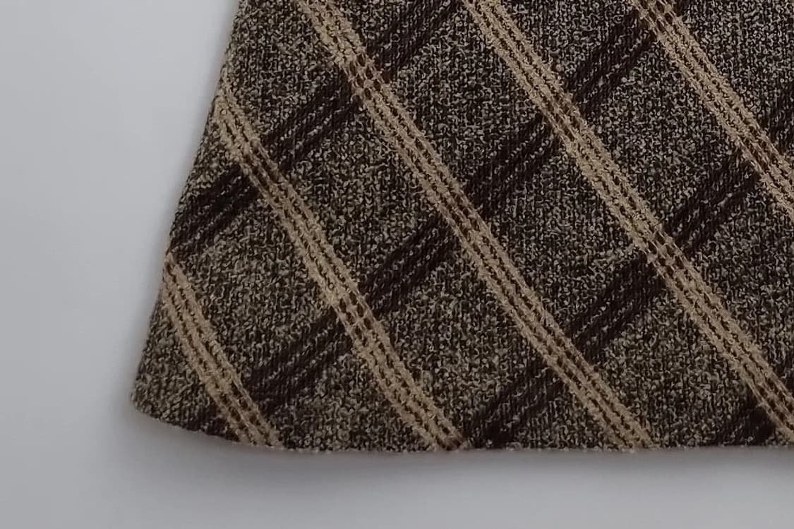 AMIFUR 브라운 체크 울 스커트  상품이미지6