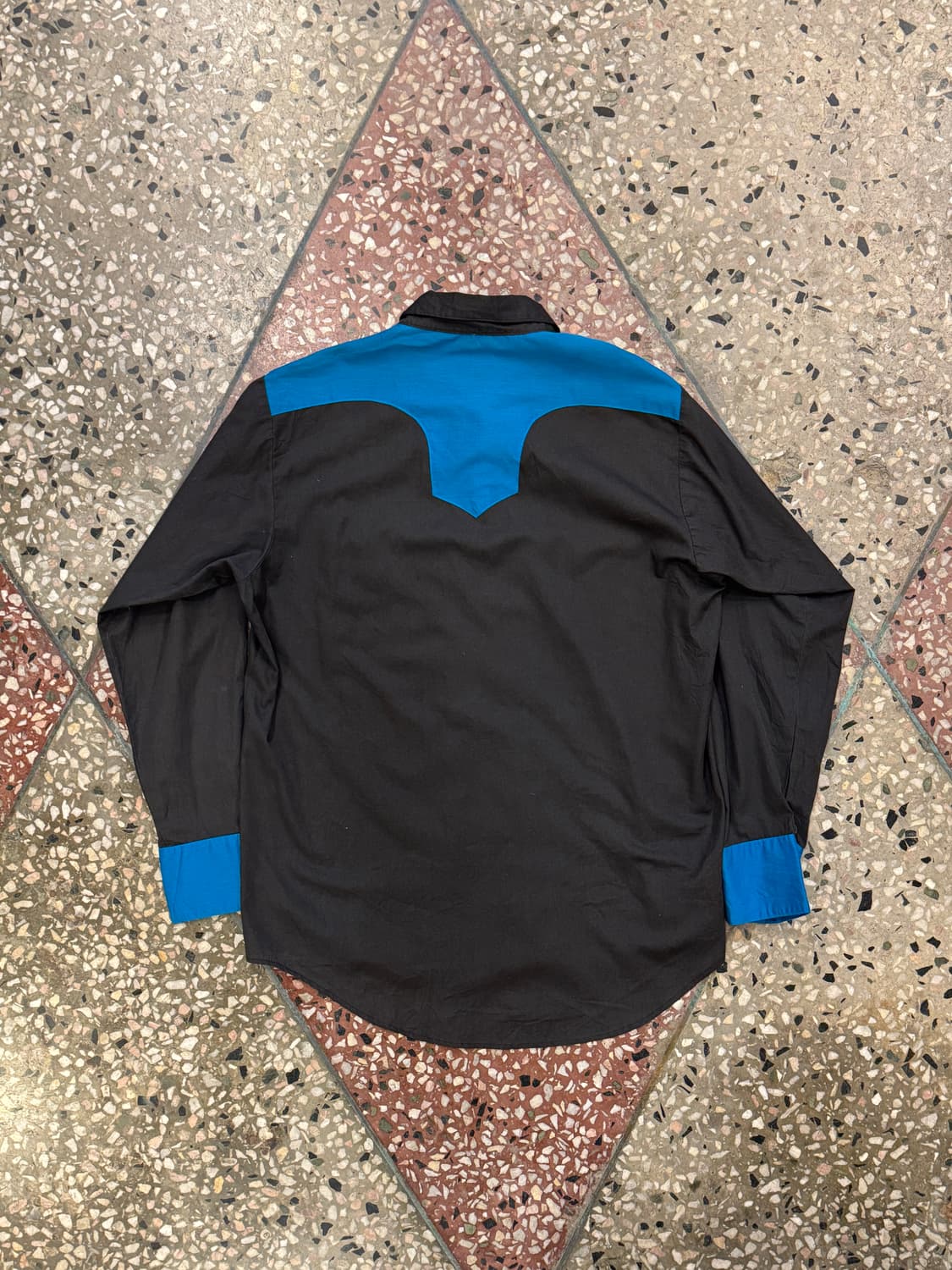 70s 락마운트 웨스턴 셔츠 블랙/블루 (M) 상품이미지3