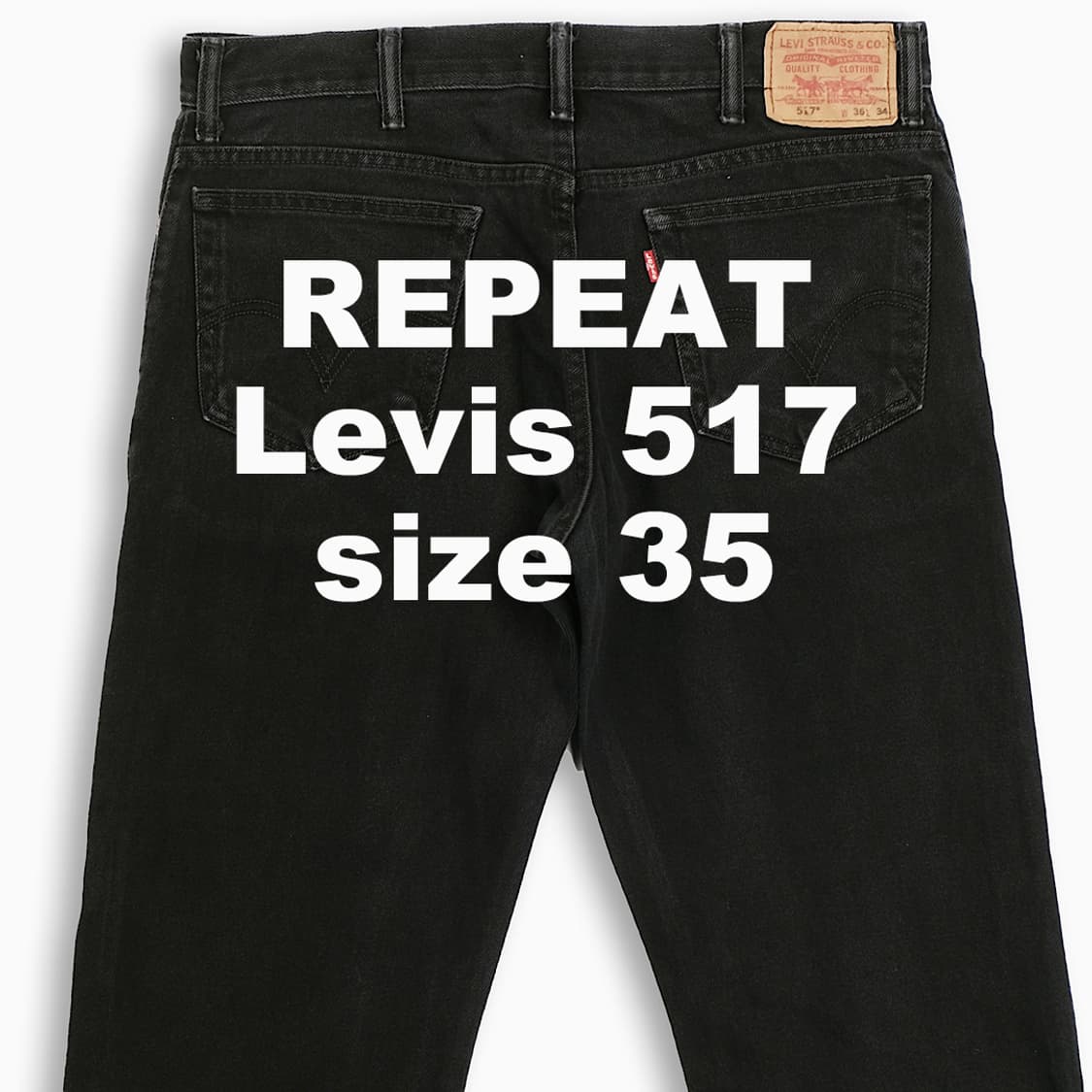 빈티지 리바이스 517 흑청 35 인치 LV51736172 상품이미지1