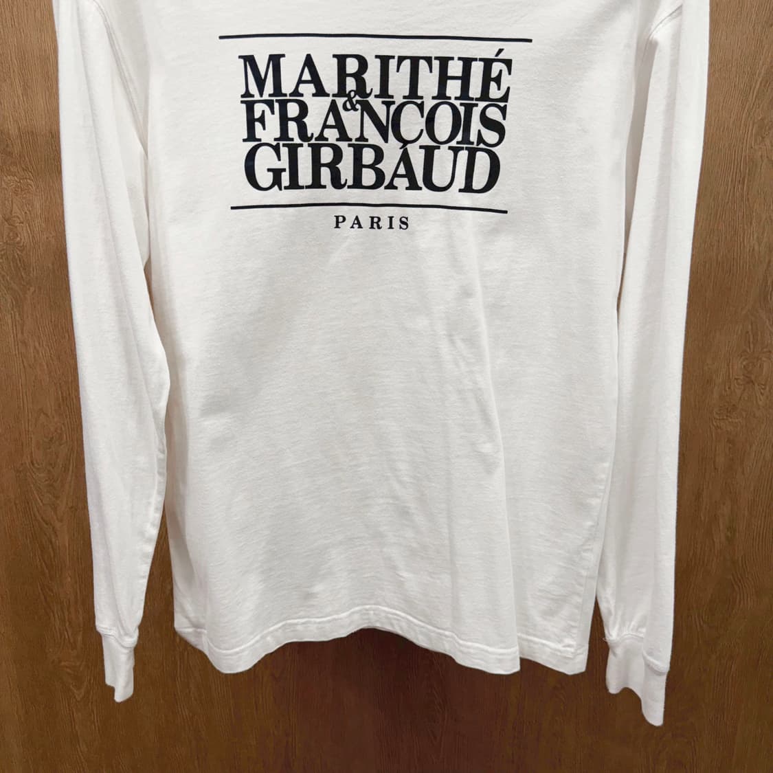 마리떼 프랑소와 저버 긴팔 티셔츠 로고 프린팅 디테일 레귤러핏 화이트 상품이미지5