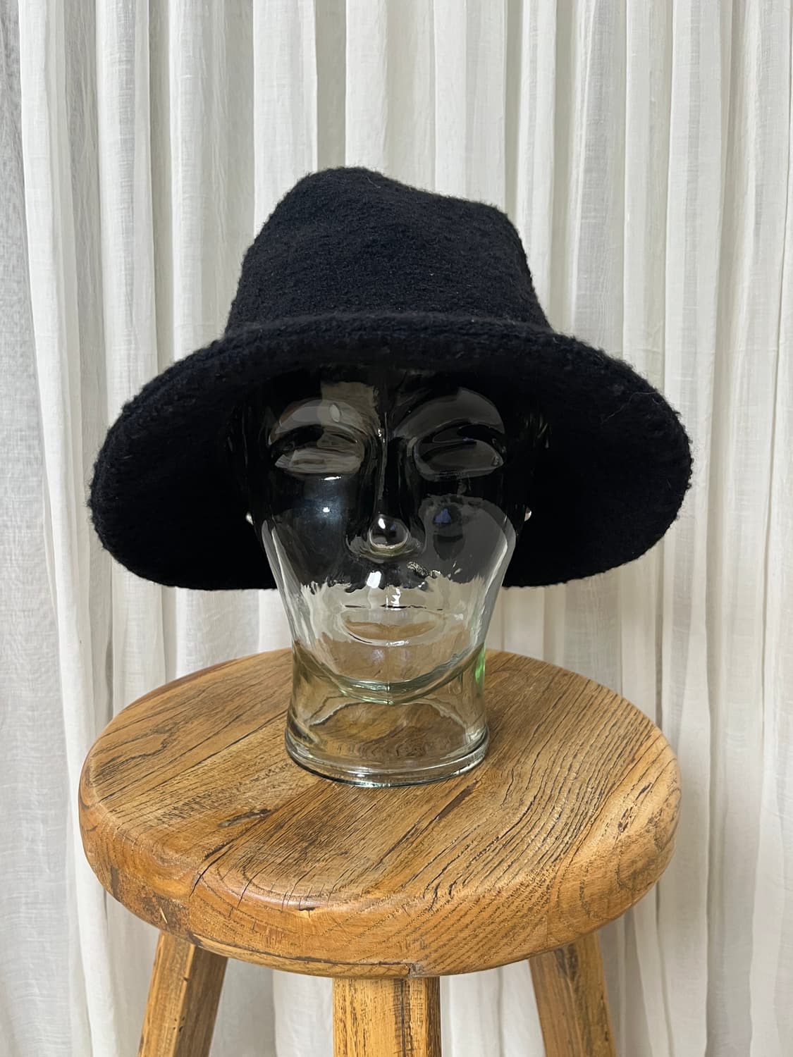 요지야마모토 부클 울 버킷햇 yohji yamamoto noir 상품이미지7