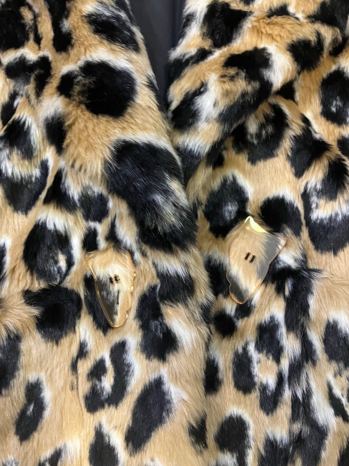 럭키슈에뜨 호피 퍼 코트 상품이미지5