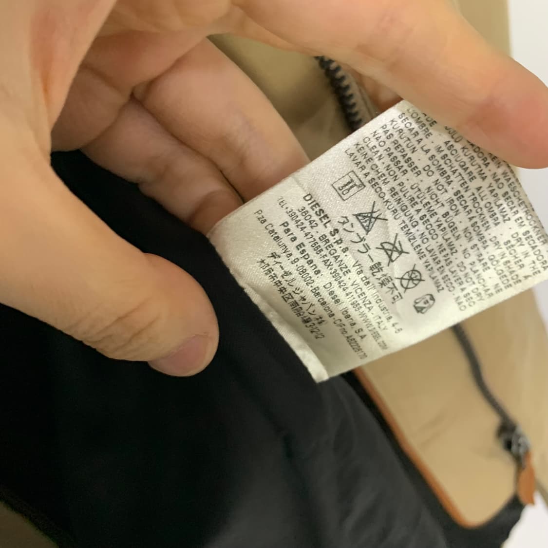 디젤 빈티지 트렌치 자켓 xs 카멜 상품이미지7