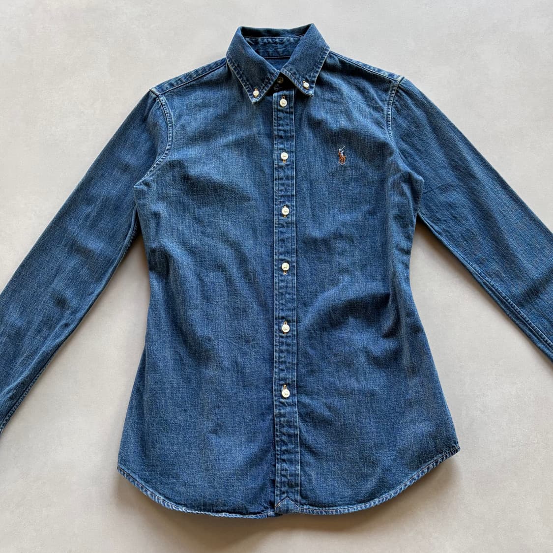 [XS]폴로 랄프로렌 커스텀핏 여성 데님 셔츠 상품이미지3