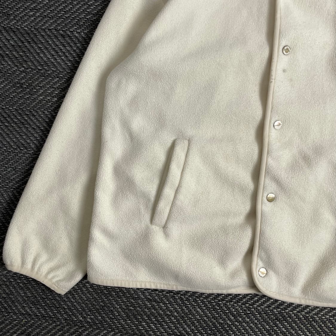 커버낫 미니멀 후리스 가디건 아이보리y 2898 상품이미지4