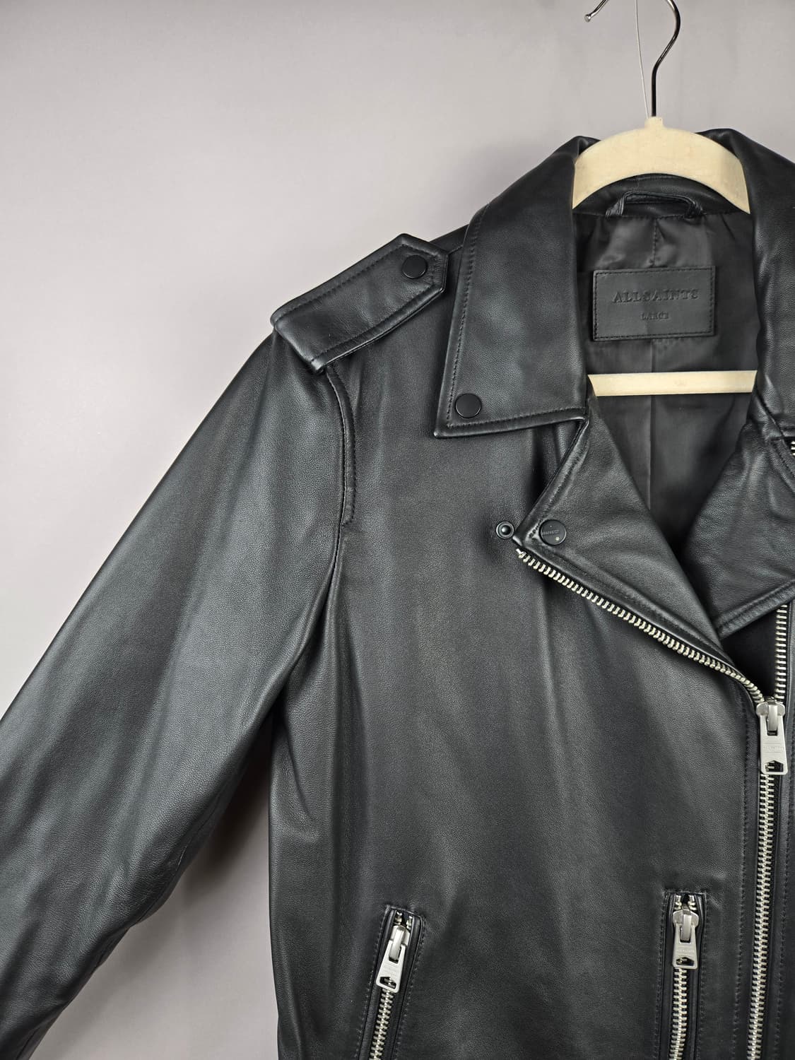 올세인츠 L 다위 바이커 오버핏 라이더 가죽 자켓 ALLSAIN 상품이미지2