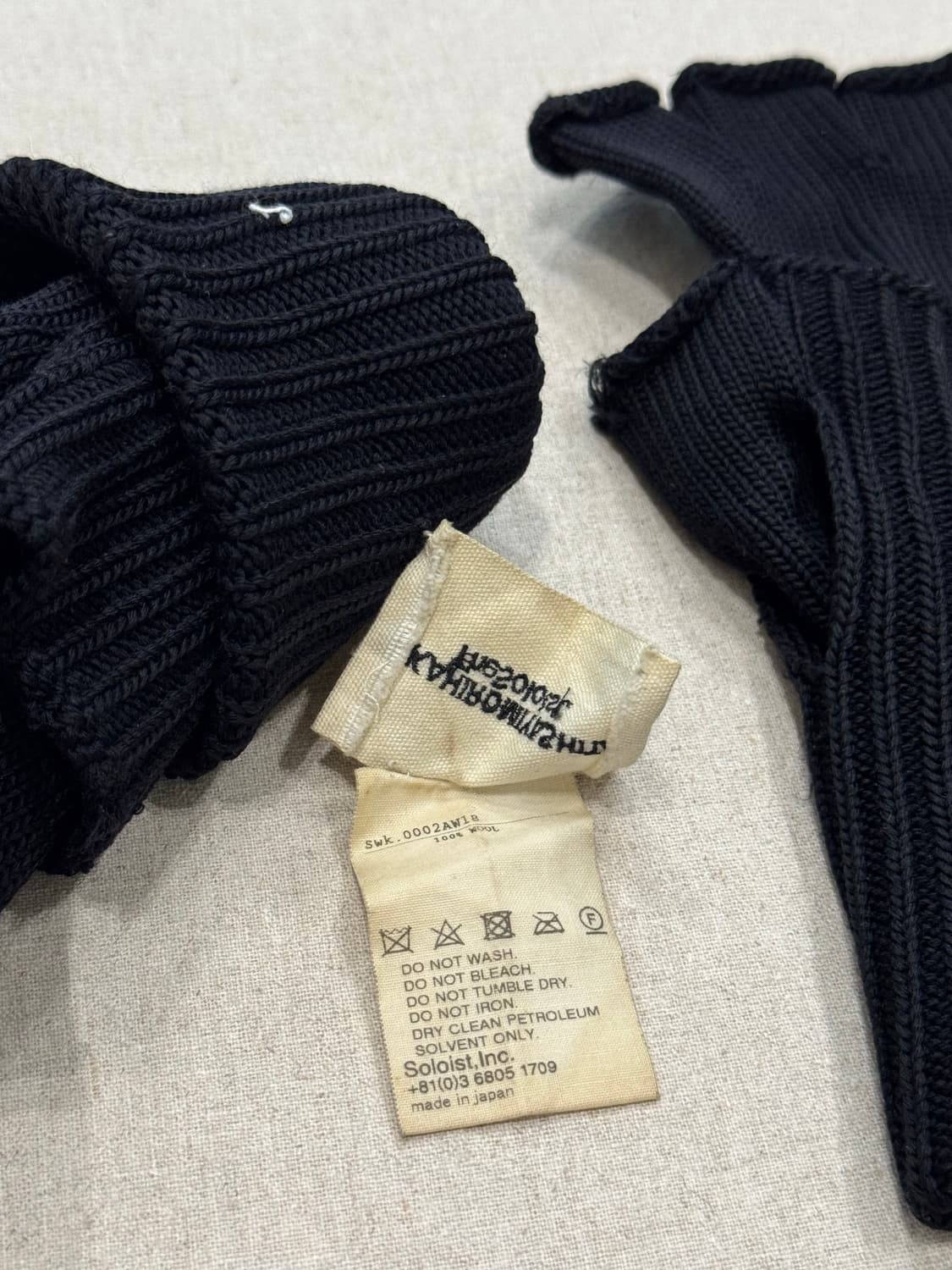 솔로이스트 18aw 핑거리스 글러브 상품이미지6