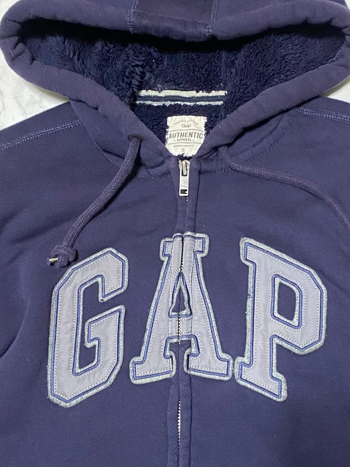 GAP 갭 양털 플리스 후드집업 95 사이즈 상품이미지3