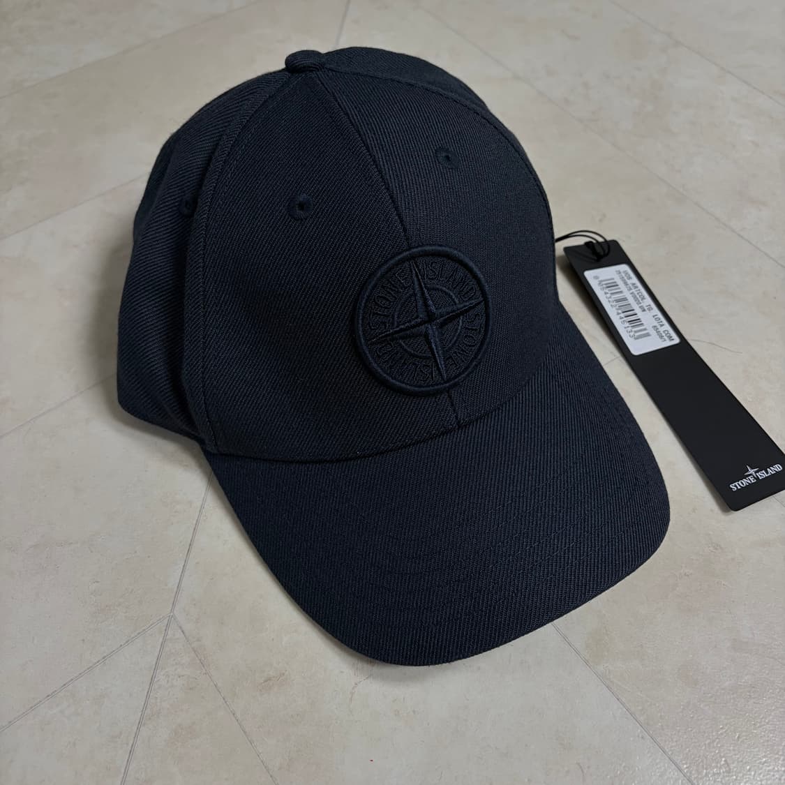 [새상품]스톤아일랜드 자수 로고 볼캡 네이비 상품이미지1
