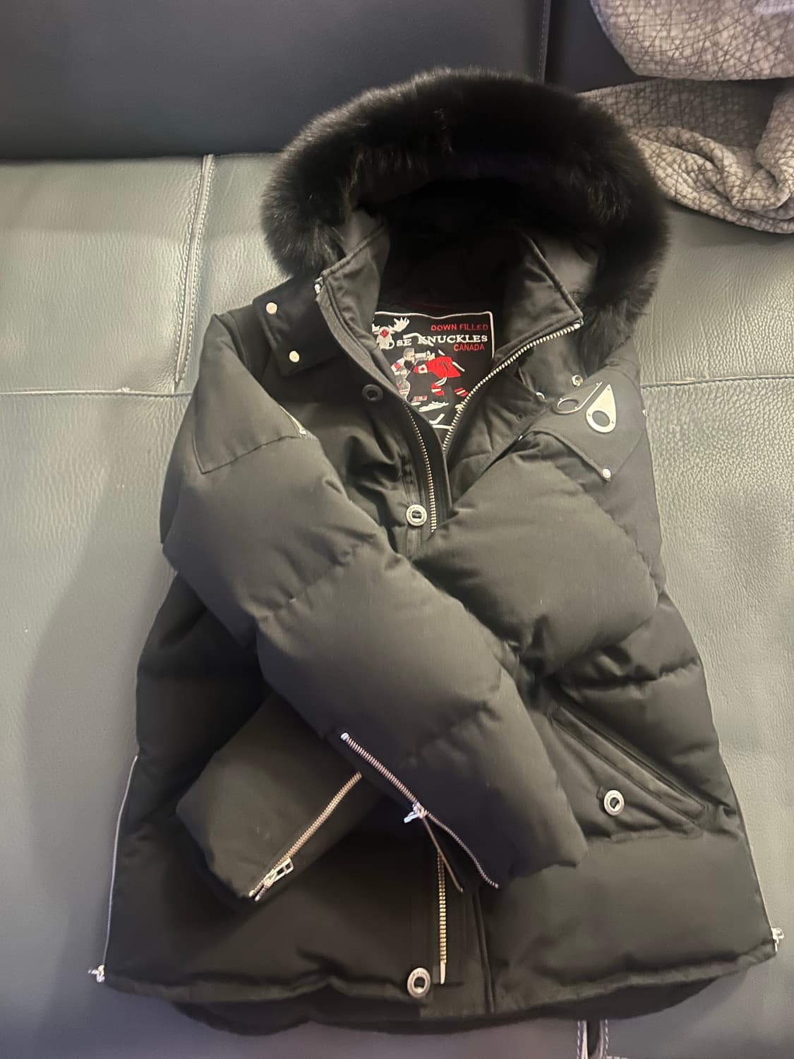 무스너클 남성 쓰리쿼터 자켓 3Q JACKET (BLACK FUR) 상품이미지3