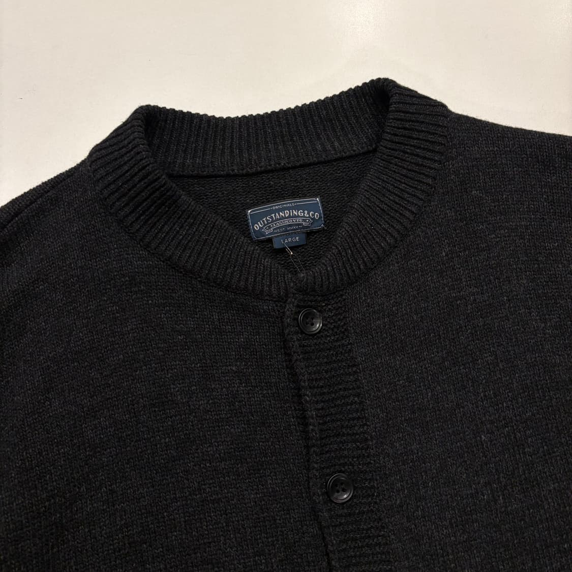 [L] 아웃스탠딩 피셔맨 다크그레이 니트 가디건 C964 상품이미지3
