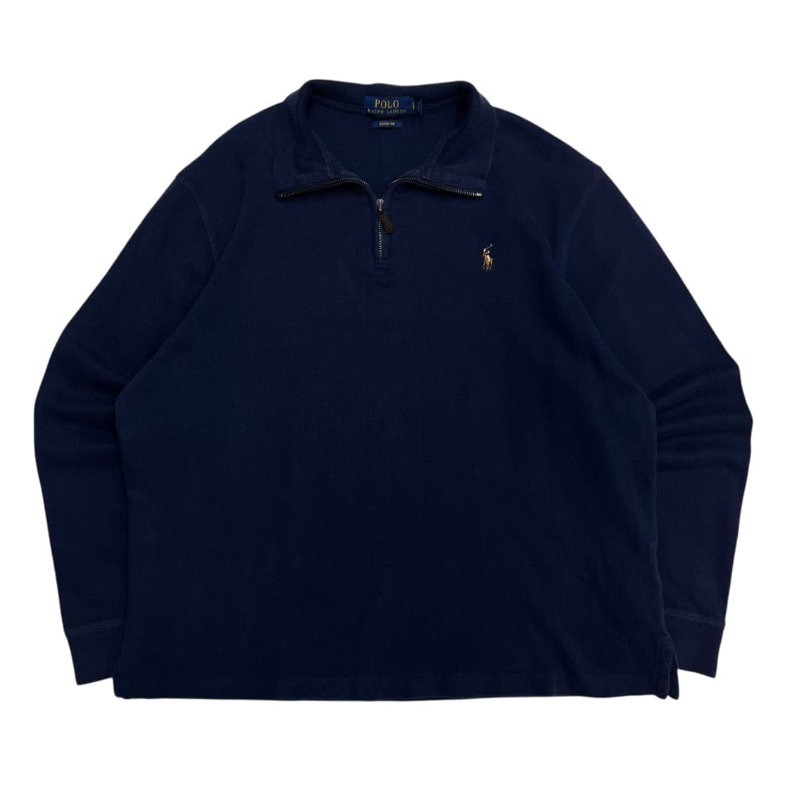 폴로 랄프로렌 옥스포드 네이비 반집업 니트 L 상품이미지2