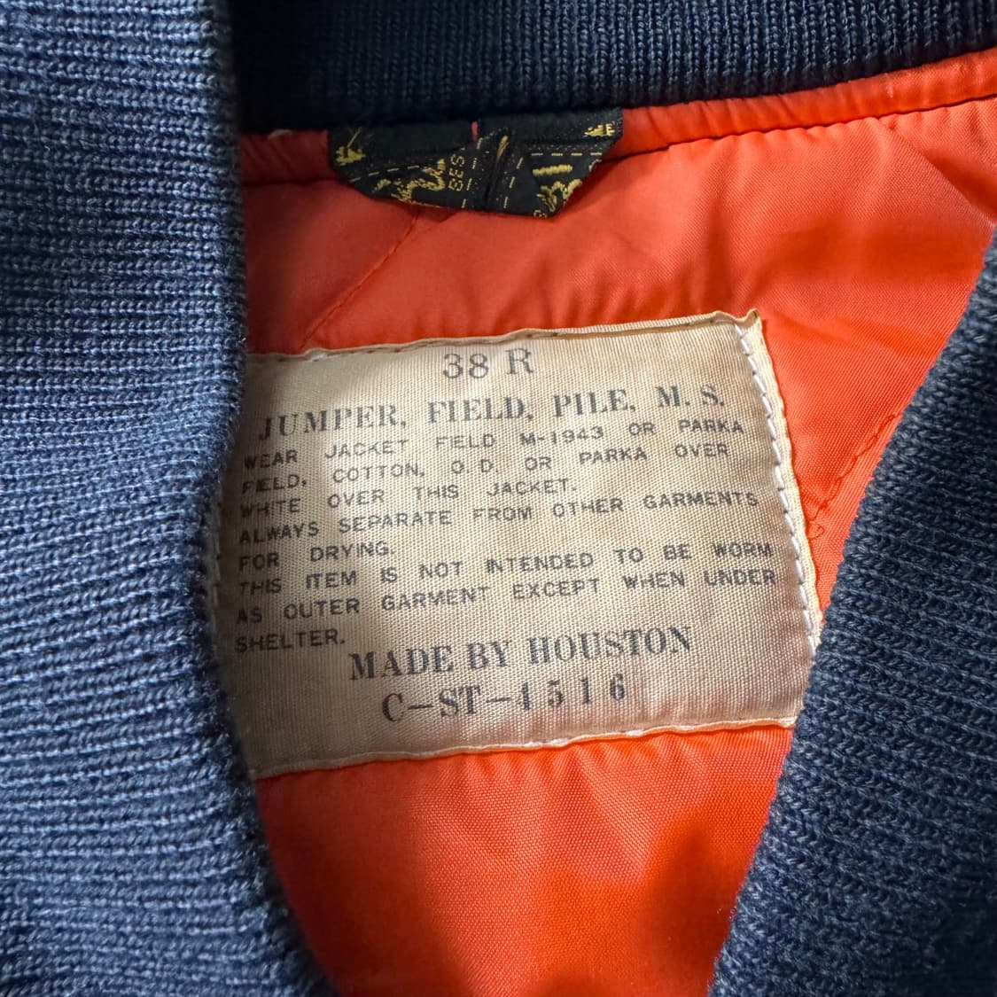 [M] Houston 휴스턴 Ma1 항공점퍼 상품이미지8