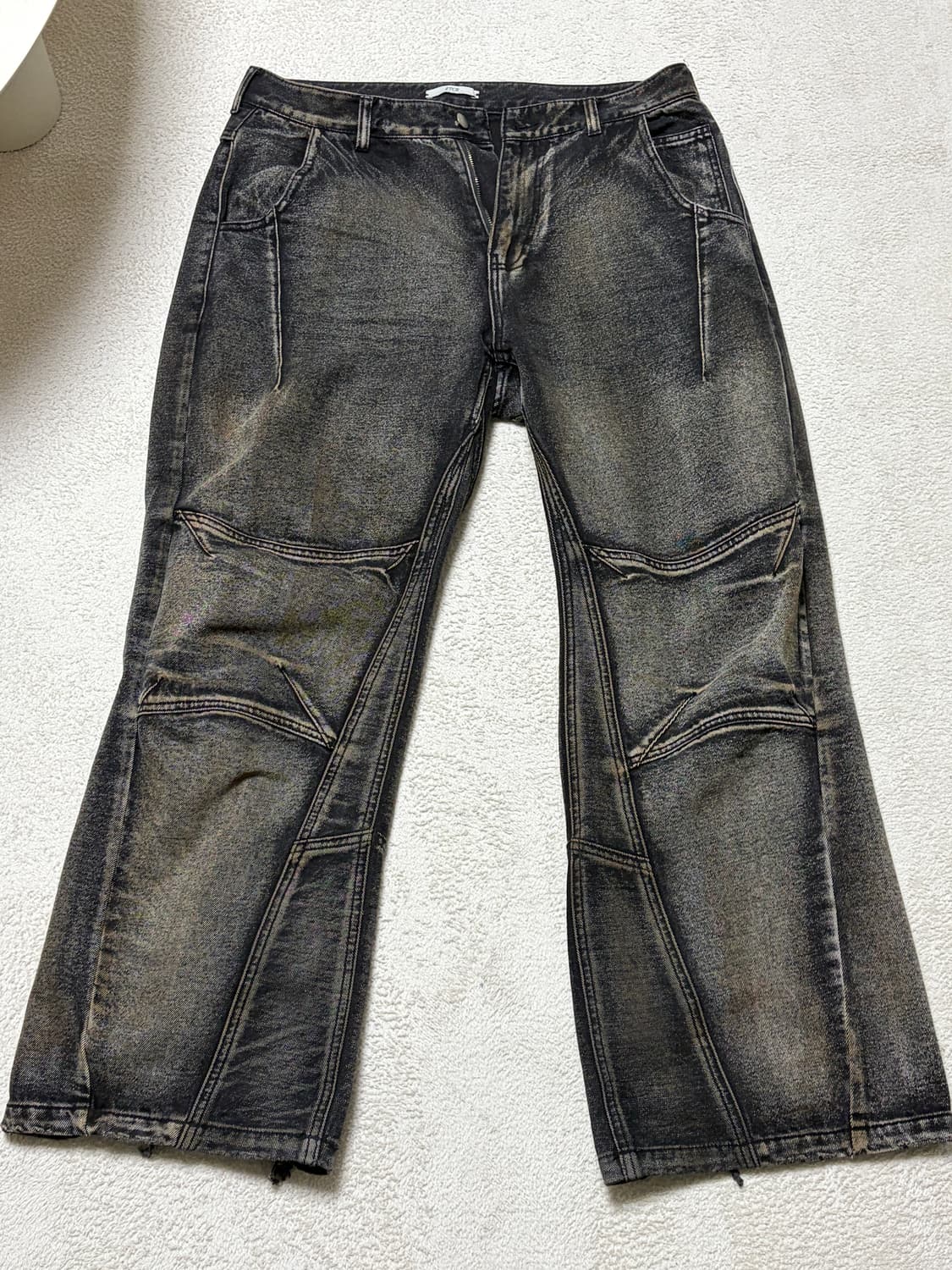 ETCE 커브드 패널 데님 그레이 XL 상품이미지3