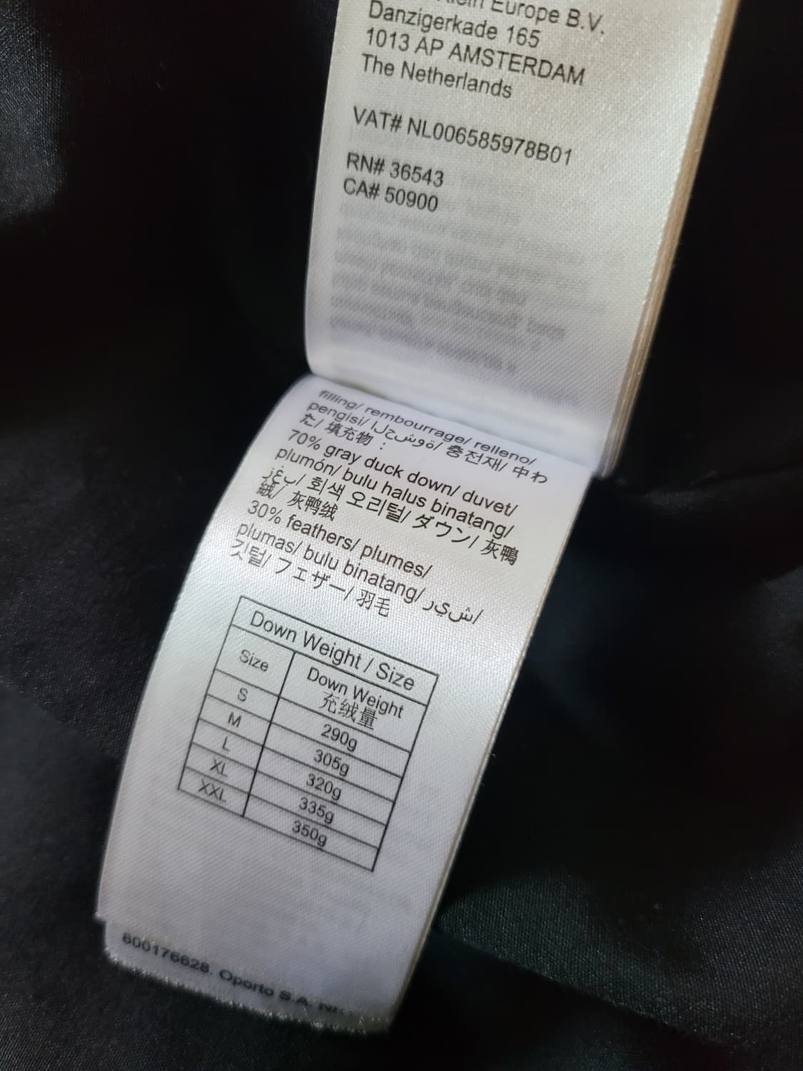 캘빈클라인 퍼포먼스 CKP 덕다운 패딩코트 M 105사이즈 상품이미지9