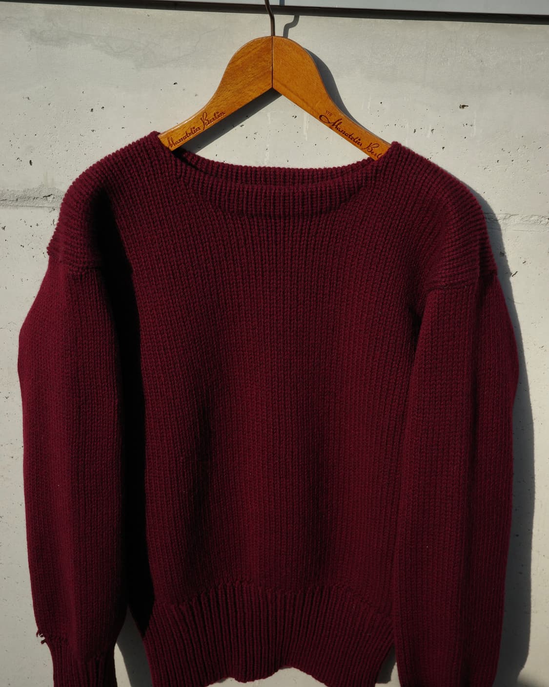 50s Levine bors 와이드 립 와인 스웨터 상품이미지2