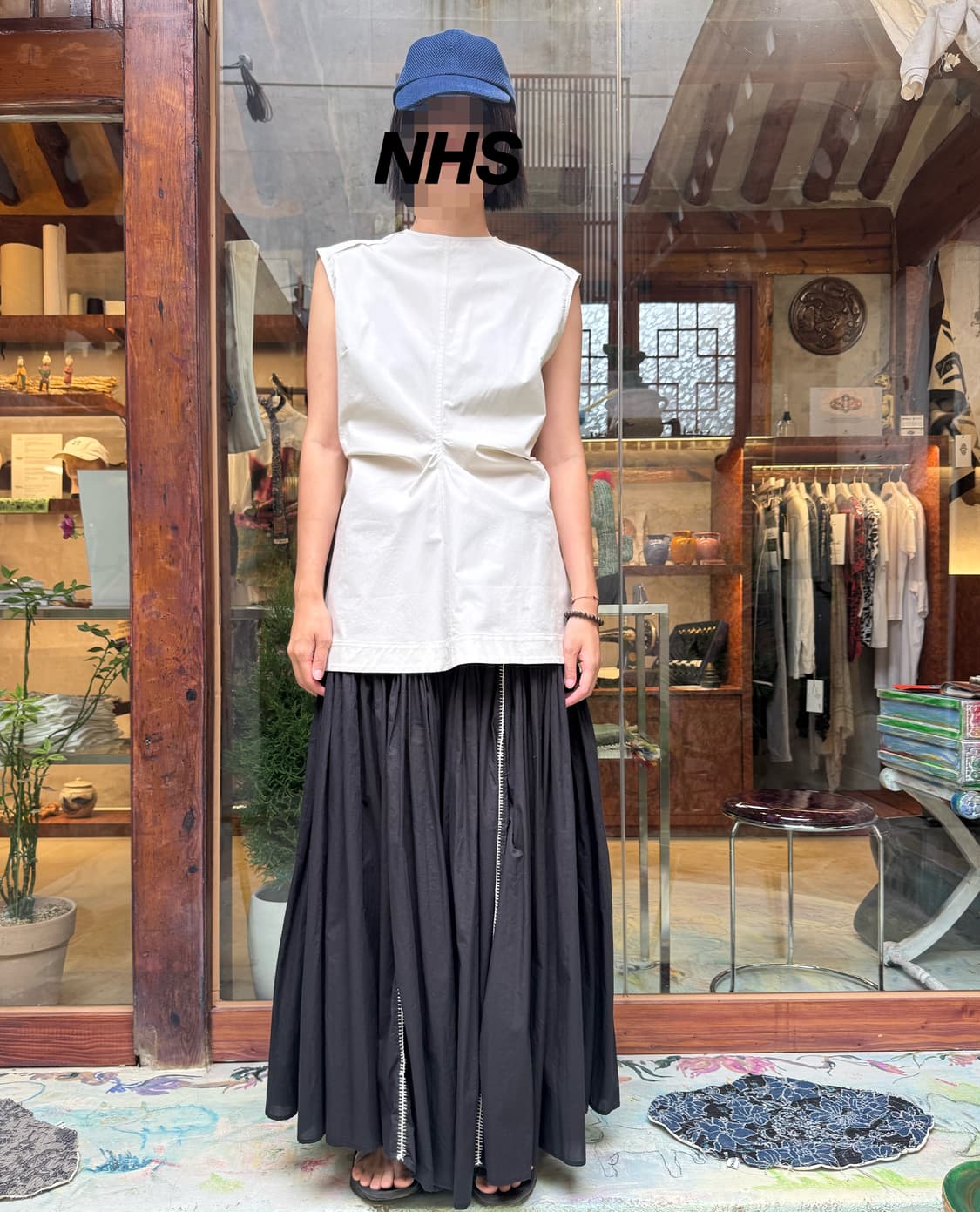 Studio Nicholson Drap Top white 상품이미지4