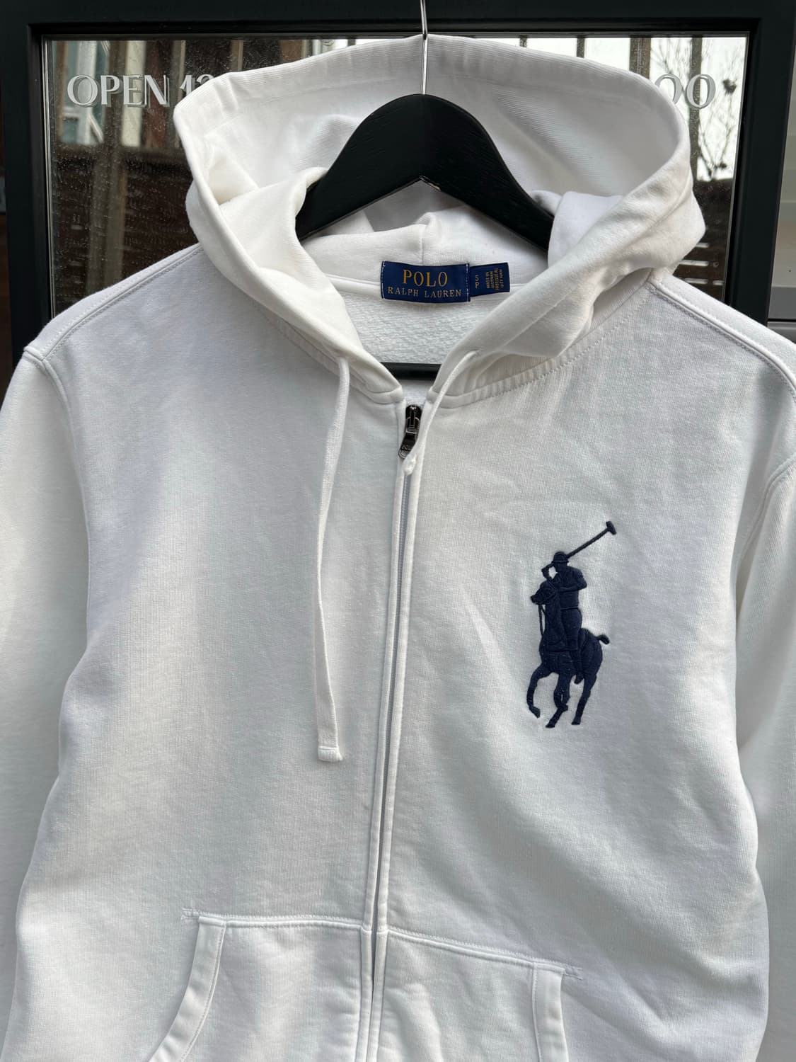 폴로랄프로렌 빅포니 화이트 후드집업 상품이미지2