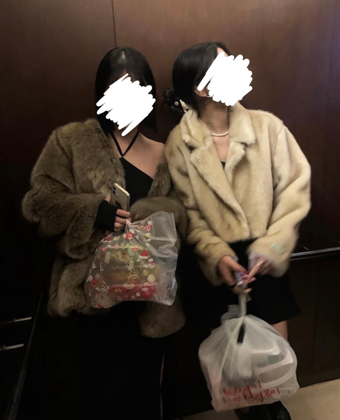 [새상품] 노카라 브라운 퍼 자켓 상품이미지4