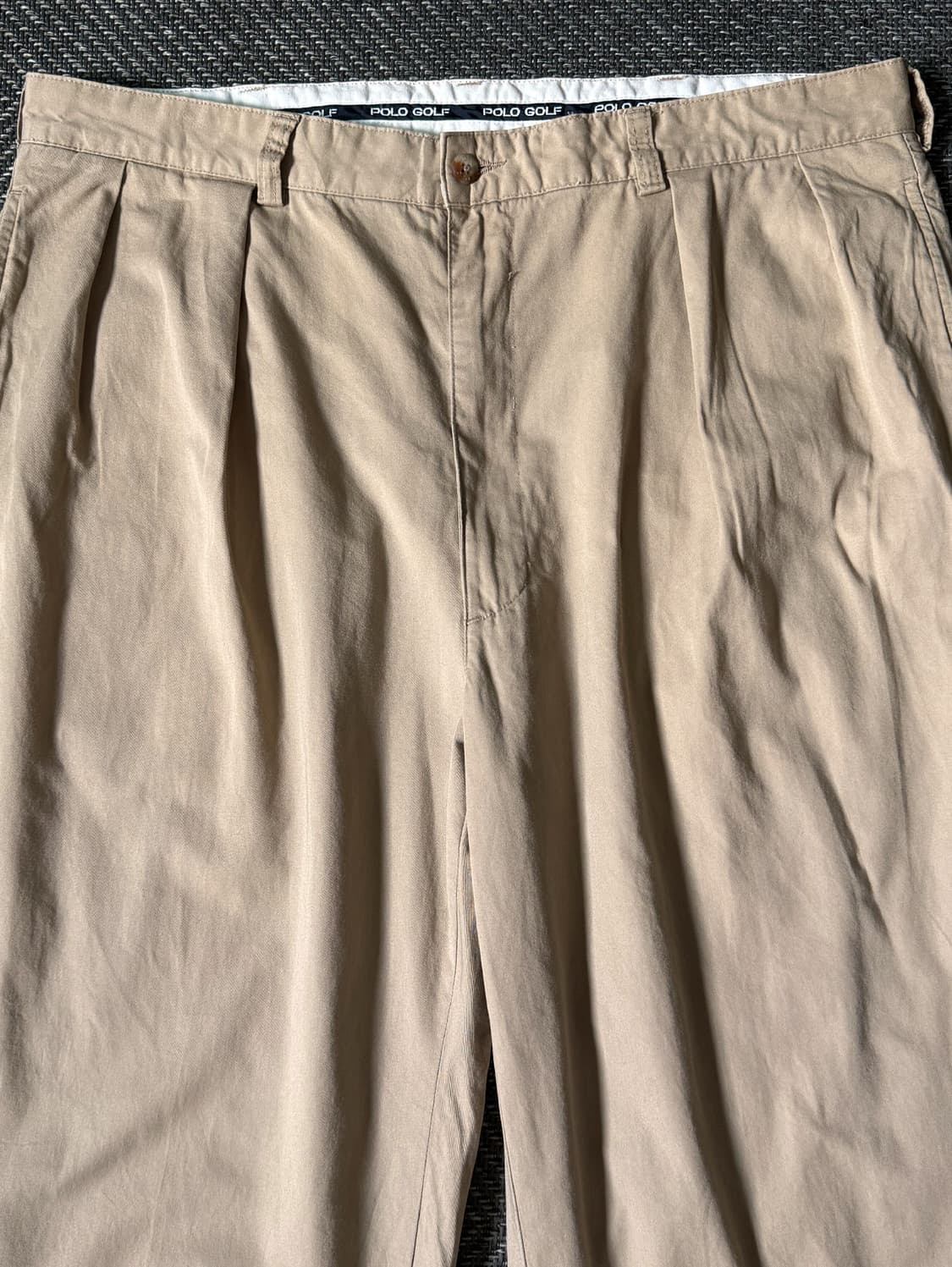(38) 90s 폴로 랄프로렌 골프 클래식 플리츠 치노 팬츠 상품이미지2