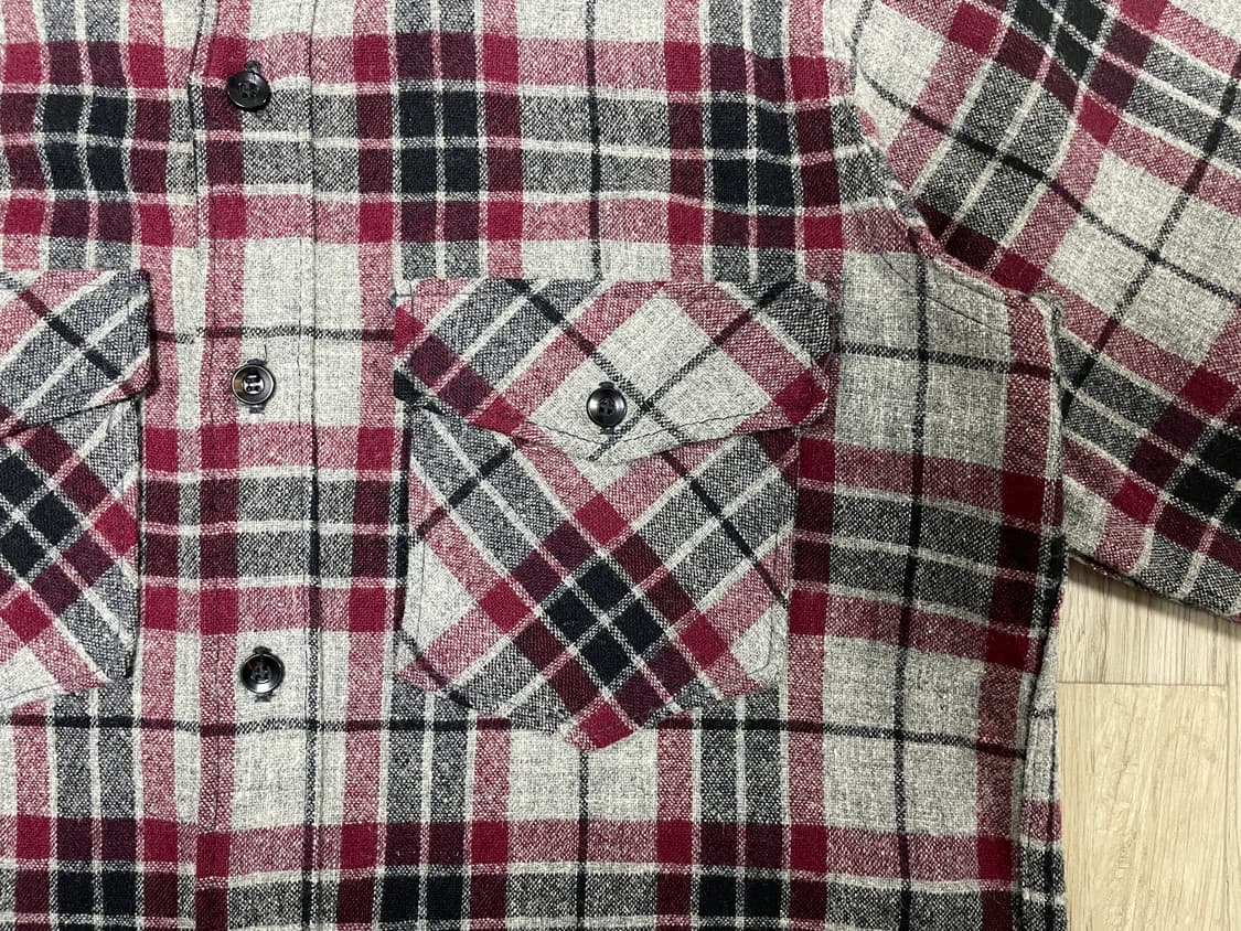 95) 70's 울리치 체크 울 워크셔츠(RRL&LVC&폴로) 상품이미지5