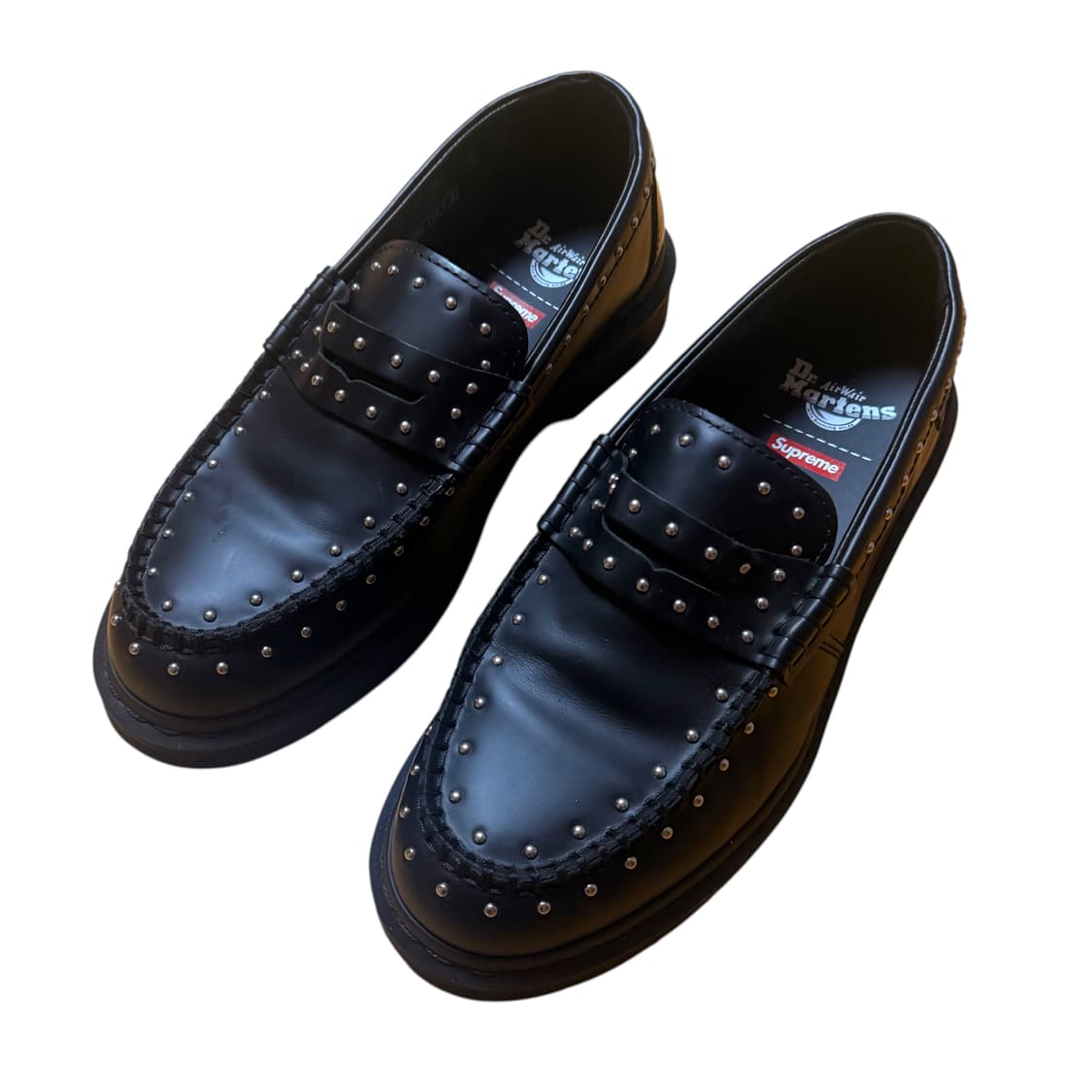 슈프림 닥터마틴 스터드 로퍼 블랙 270 상품이미지1