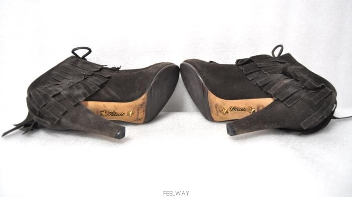 구찌/여성스웨이드부츠(사이즈220)정품 상품이미지5