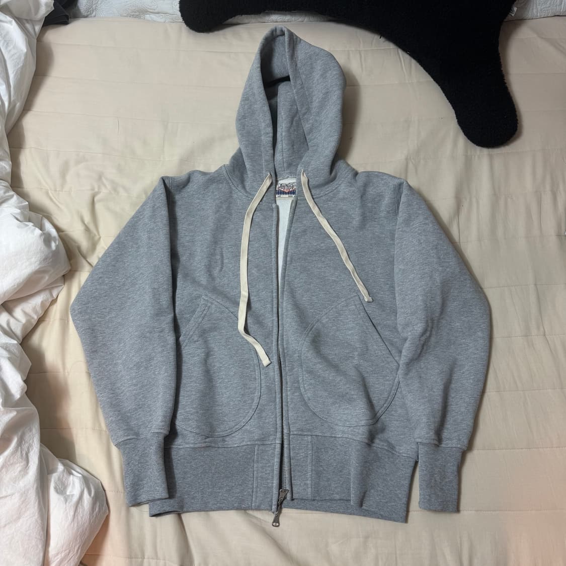 브론슨 논스탁 후드집업 그레이 40사이즈 상품이미지1