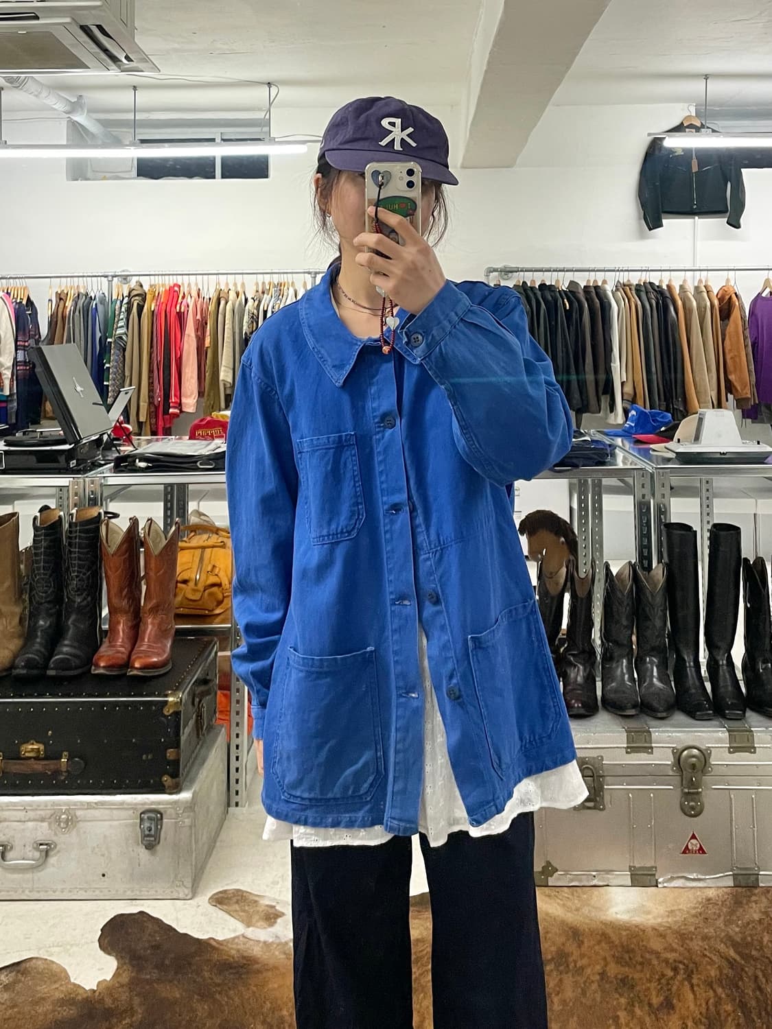 50~60's VTG french work jacket 프렌치 워크 자켓 상품이미지2