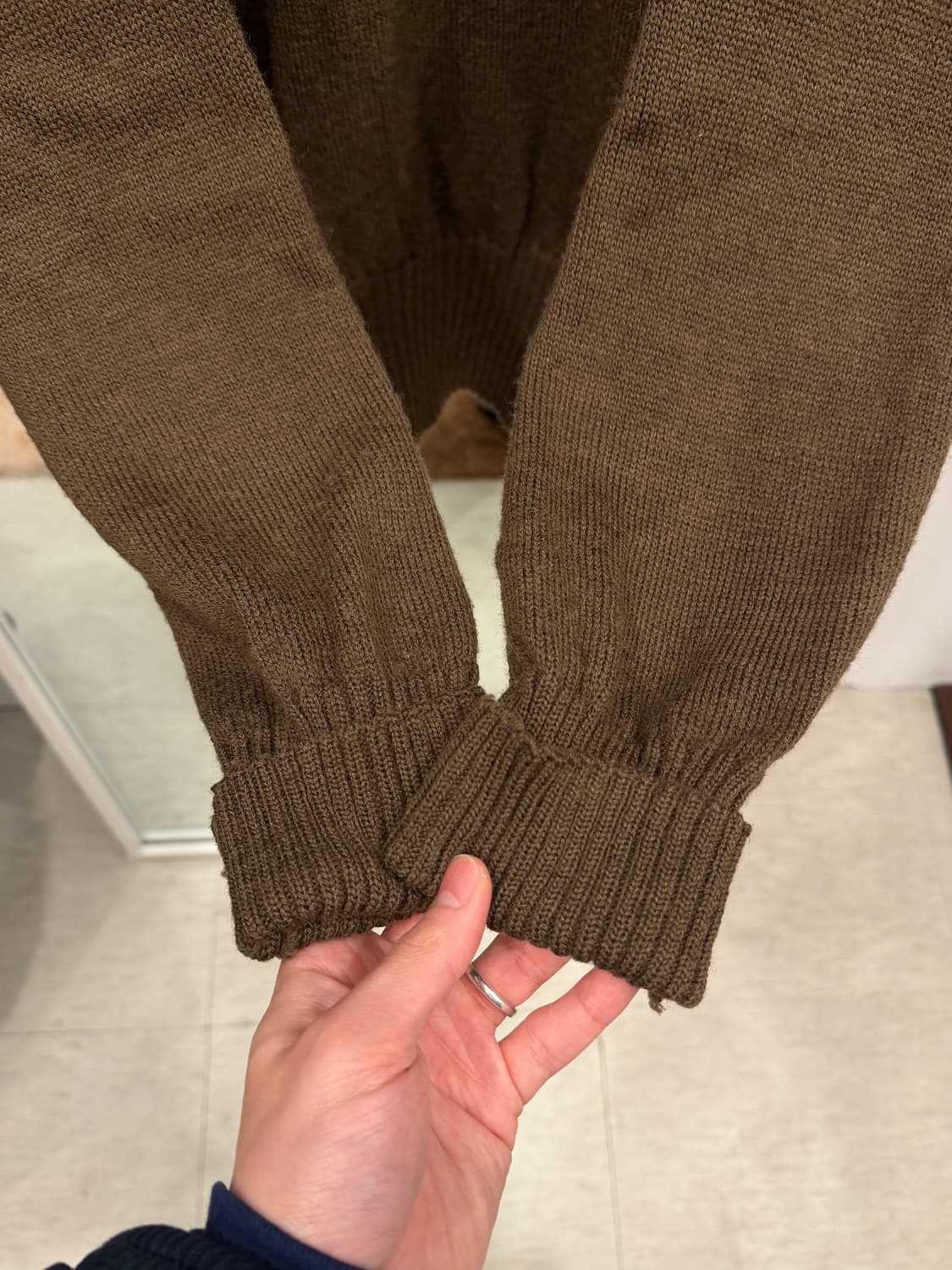 Military U.S.Army 미군 오리지날 5버튼 코만도 울 스웨터 상품이미지5